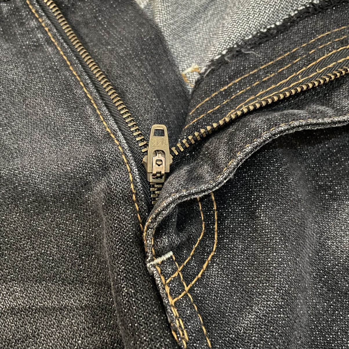 Japanese Brand Japanese Nylaus Jeans Faded Ripped Denim Slight Flared Pants Size US 33 - 6 Thumbnail