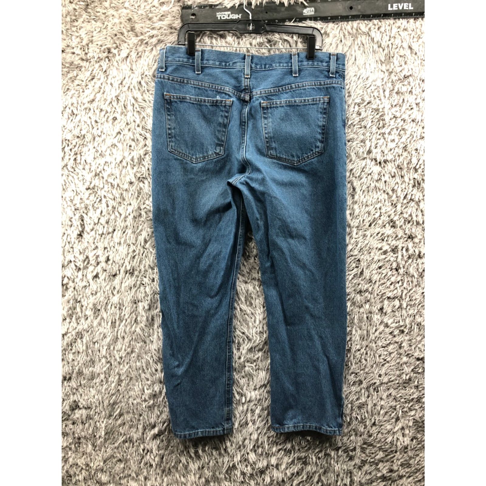 Faded Glory Faded Glory Jeans Mens 36x29 Mid Rise Straight Leg Medium Wash Blue Denim Size US 36 / EU 52 - 5 Thumbnail