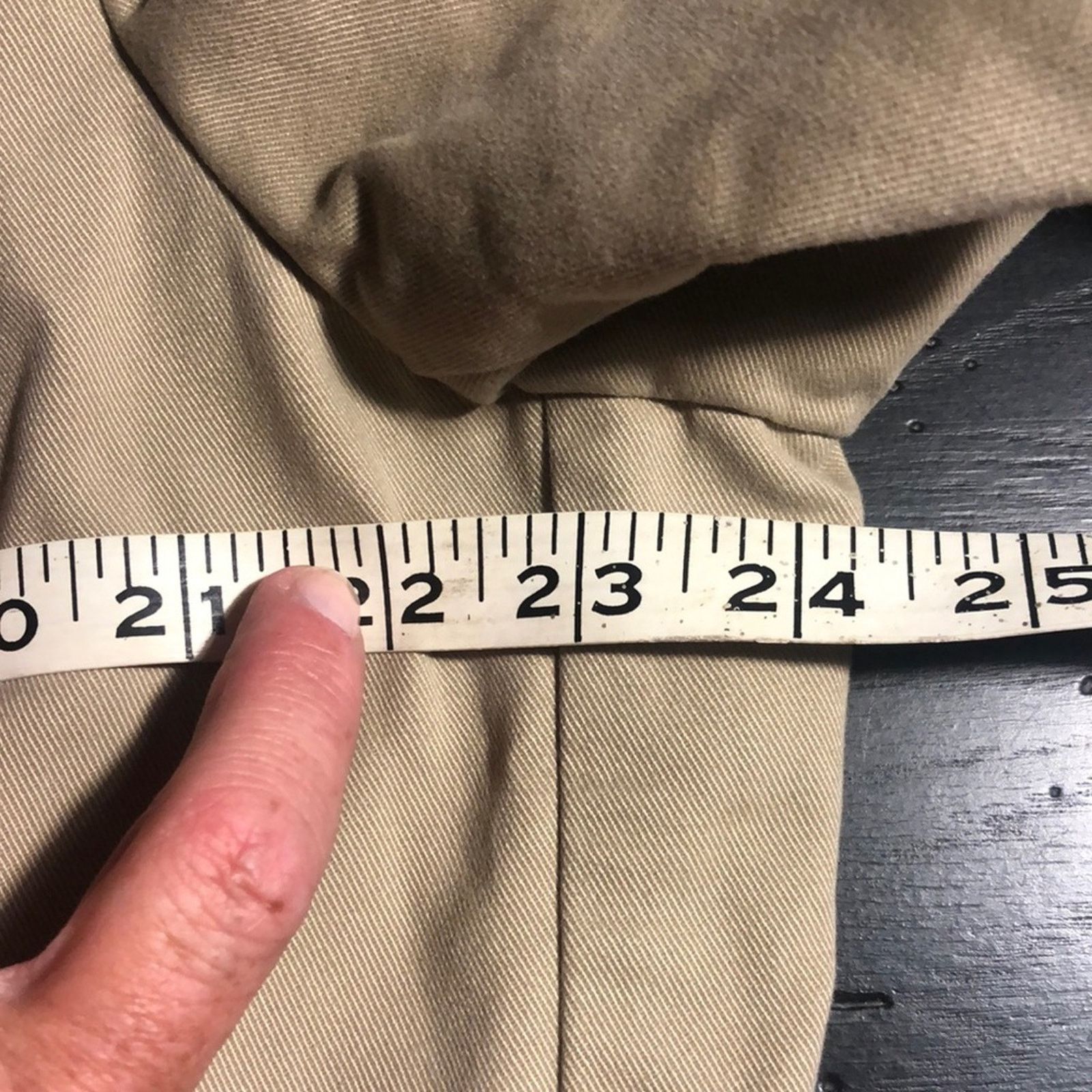 Lands' End Barn coat stand collar patch elbow Khaki Lands' End 44 R Size US L / EU 52-54 / 3 - 13 Thumbnail
