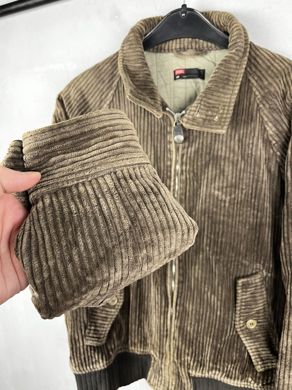 Diesel Vintage Diesel Bomber Jacket Corduroy Black Label Mens Size US M / EU 48-50 / 2 - 10 Thumbnail