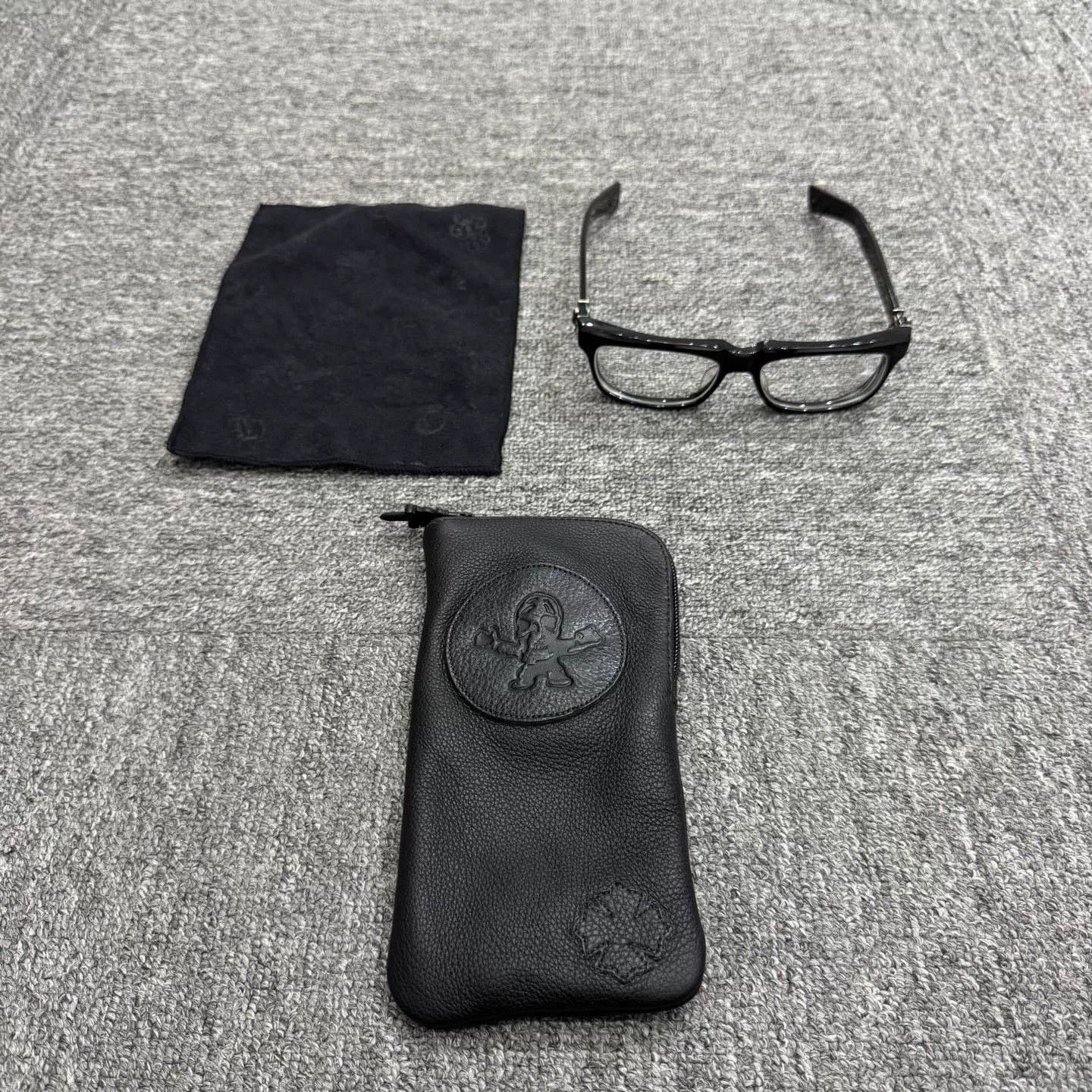 Chrome Hearts chrome hearts black glasses with case. Size ONE SIZE - 2 Thumbnail