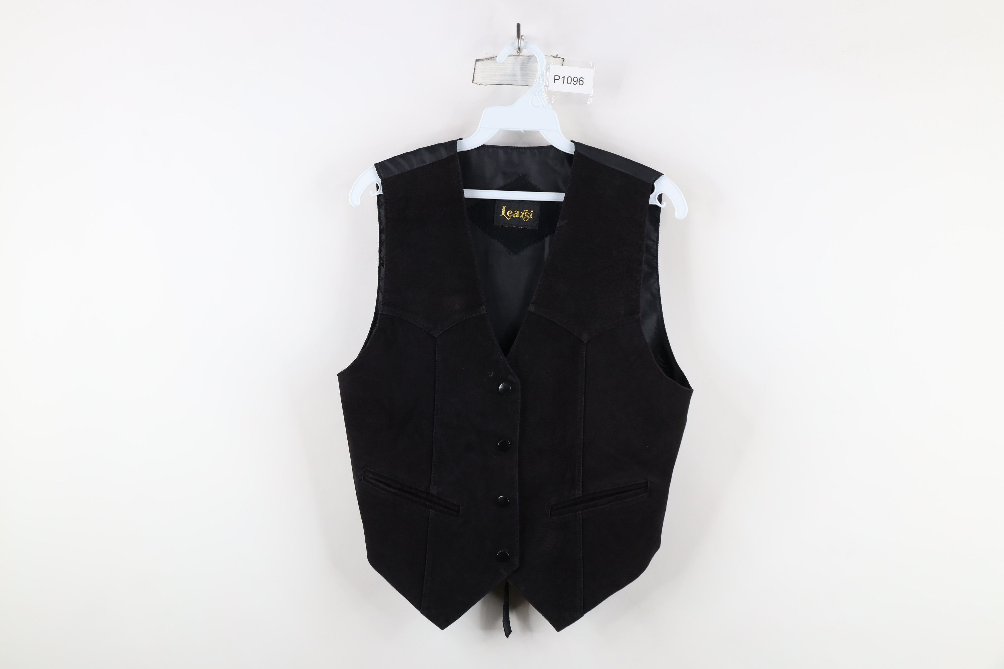 Vintage Vintage 70s Streetwear Suede Leather Tie Back Vest Jacket Size M / US 6-8 / IT 42-44 - 1 Thumbnail