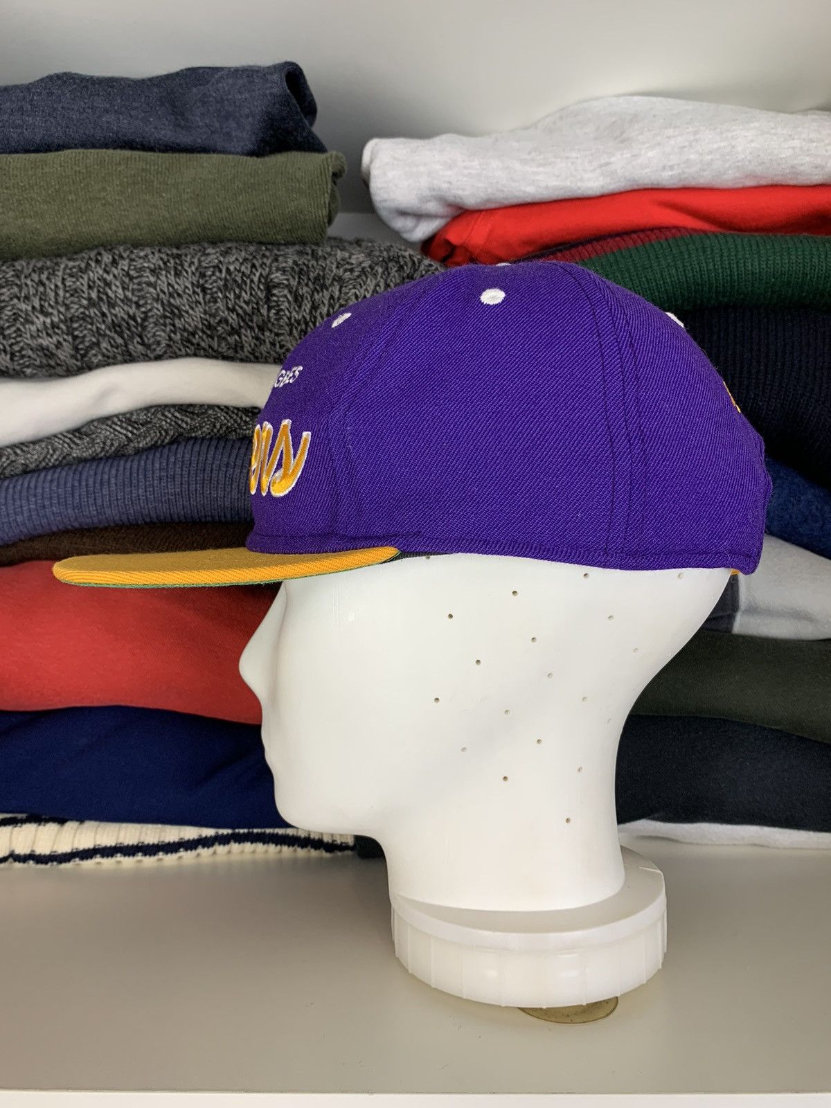 NBA Mitchell & Ness Los Angeles Lakers Cap Hat Size ONE SIZE - 14 Thumbnail