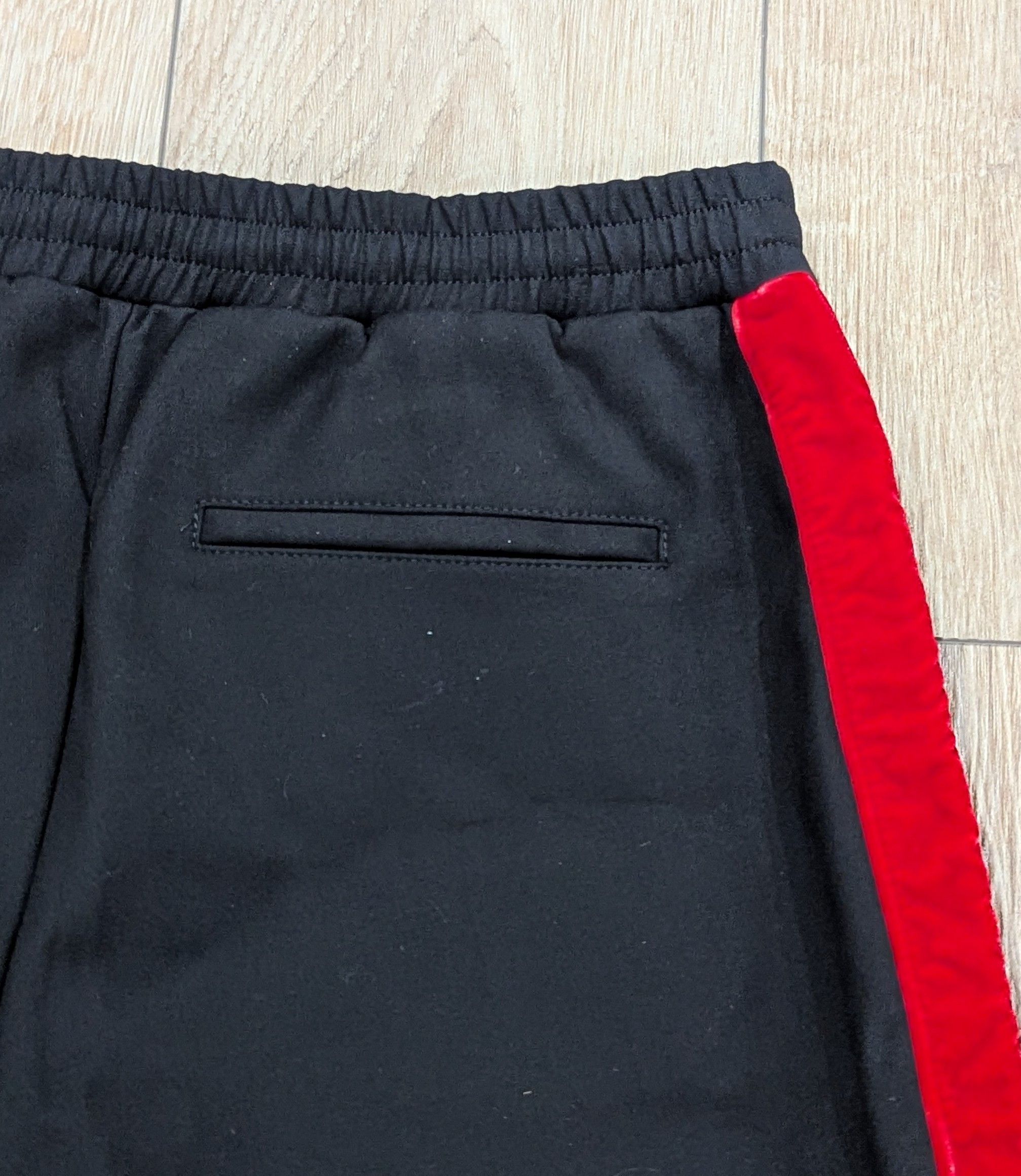 Off-White Off-White Side Taped Pintuck Pants Black/Red Small Size US 30 / EU 46 - 5 Thumbnail