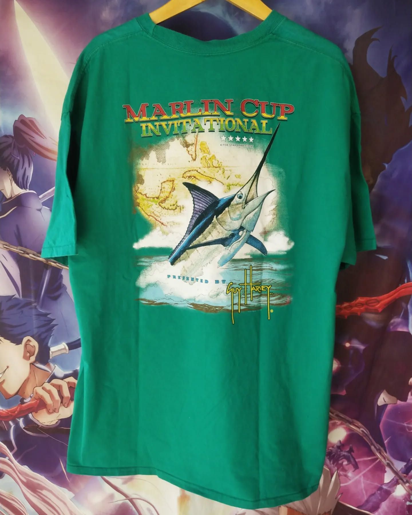 Guy Harvey Guy Harvey Marlin Cup Fish Graphic Tee Size US XXL / EU 58 / 5 - 1 Thumbnail