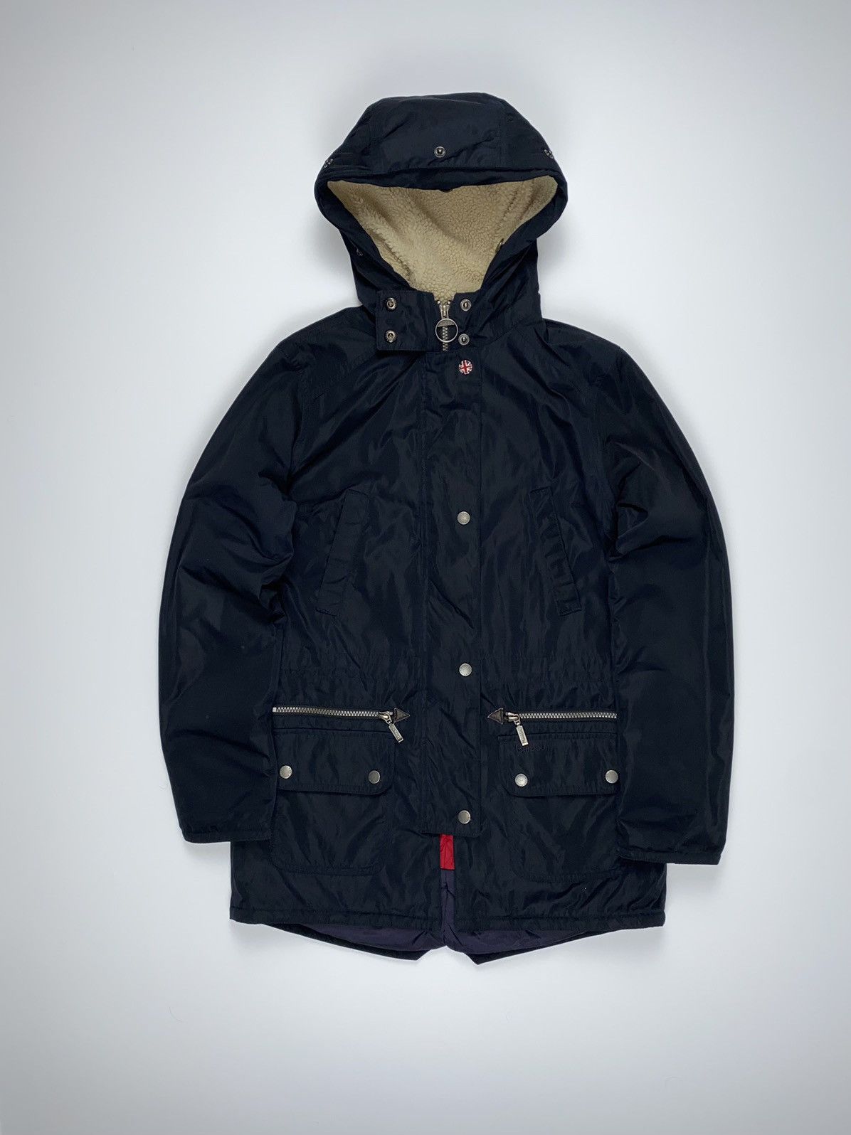 Barbour 🚨 Barbour DECK COAT vintage nylon jacket parka zip woman’s 6 Size M / US 6-8 / IT 42-44 - 1 Thumbnail