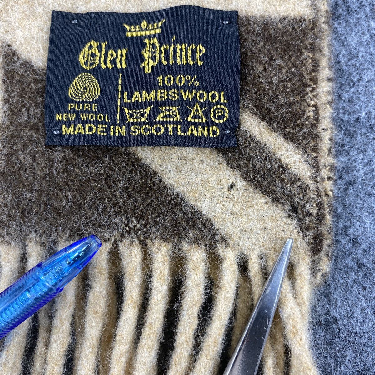 Vintage Glen Prince Scarf # Muffler # Neckwear # D562 Size ONE SIZE - 4 Thumbnail