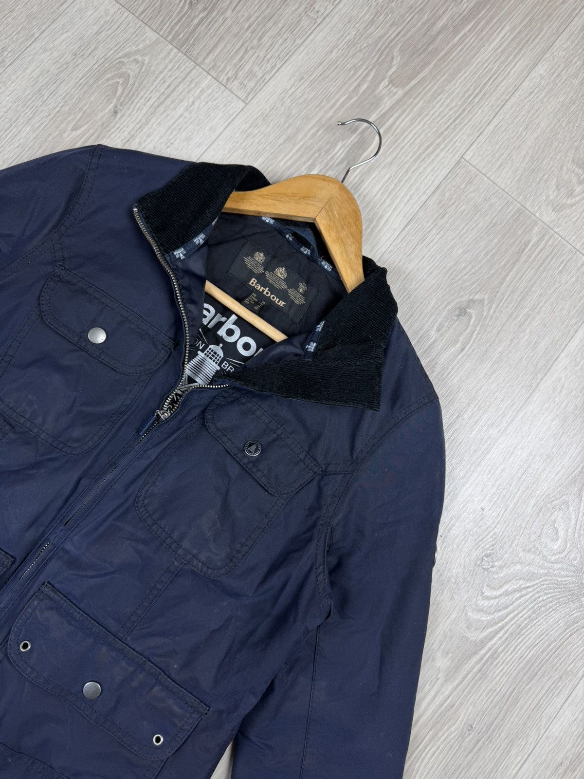 Barbour Barbour Filey Wax Jacket Ladies UK 10 Navy Size M / US 6-8 / IT 42-44 - 2 Thumbnail