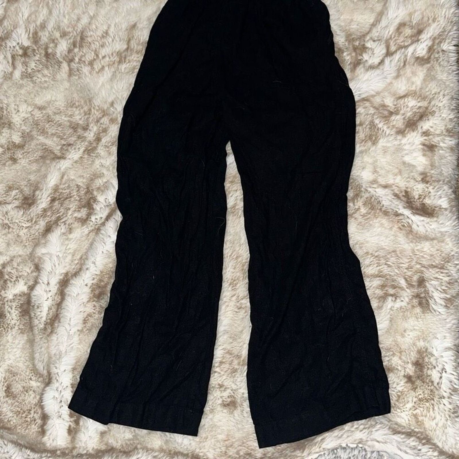 Other Briggs Black Wide Leg Lightweight Pants | Sz S Size 27" / US 4 / IT 40 - 6 Thumbnail