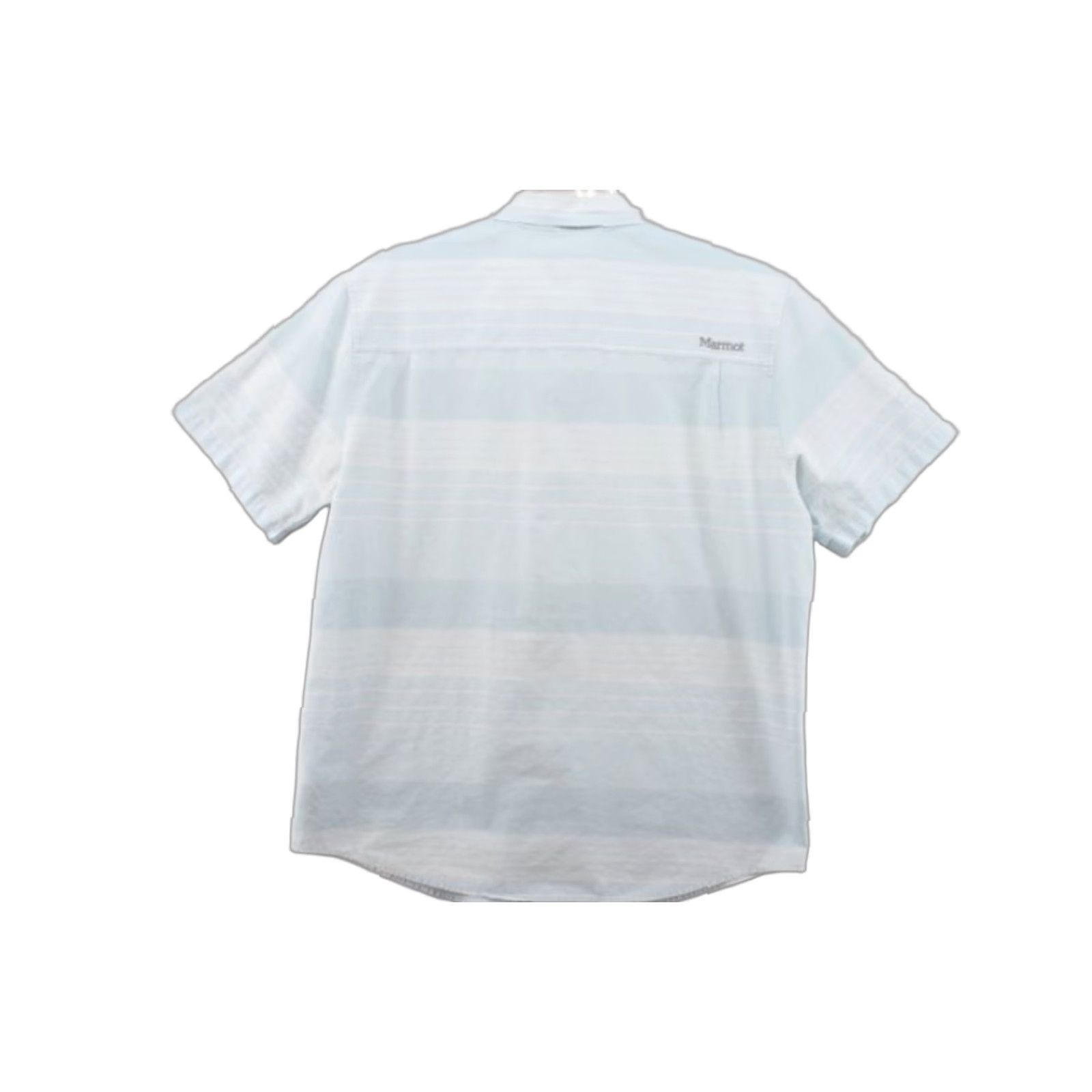 Marmot Marmot Shirt Men's L Blue Striped Short Sleeve Button-Up Casual Workwear Button-Up Mens Marmot Shirt Blues Striped Casual Classic Outdoor 80s? Size US L / EU 52-54 / 3 - 1 Thumbnail