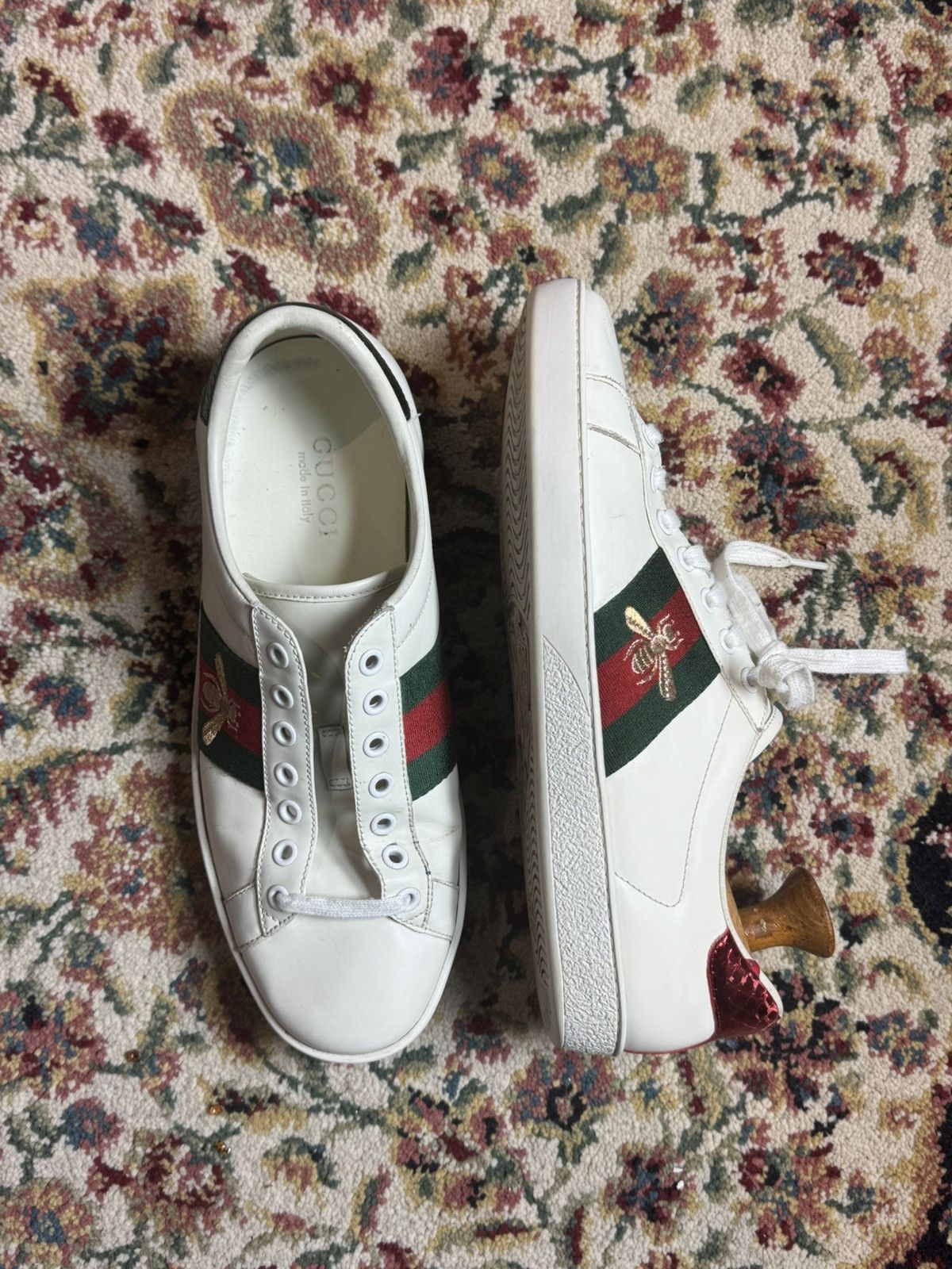 Gucci Gucci Ace Sneakers "Bee" Size 9us Size US 9 / EU 42 - 2 Thumbnail
