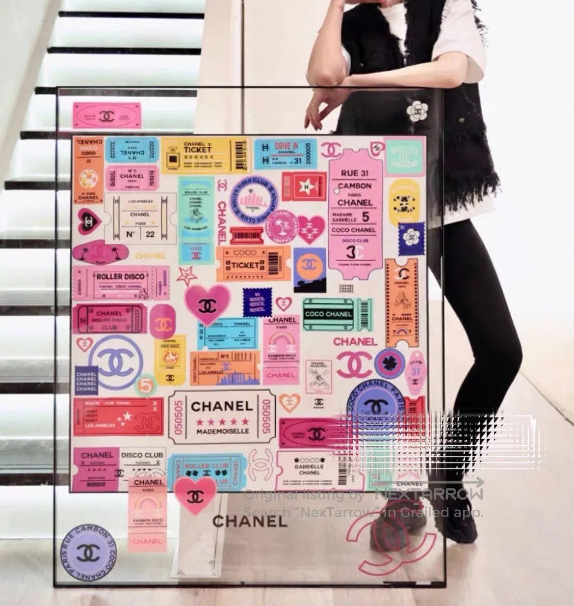 Chanel Chanel Printed Silk Scarf| Size ONE SIZE - 2 Thumbnail