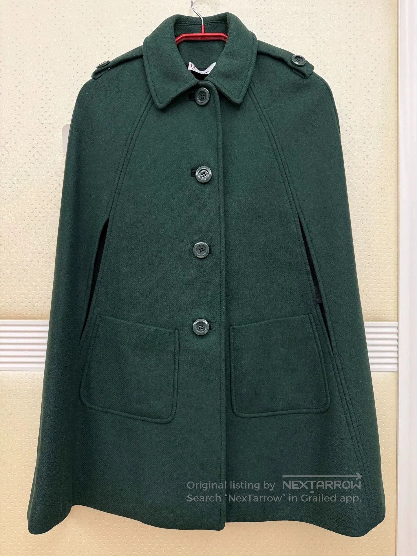 Valentino RED VALENTINO Green Cape Size 38. Size US XS / EU 42 / 0 - 1 Thumbnail