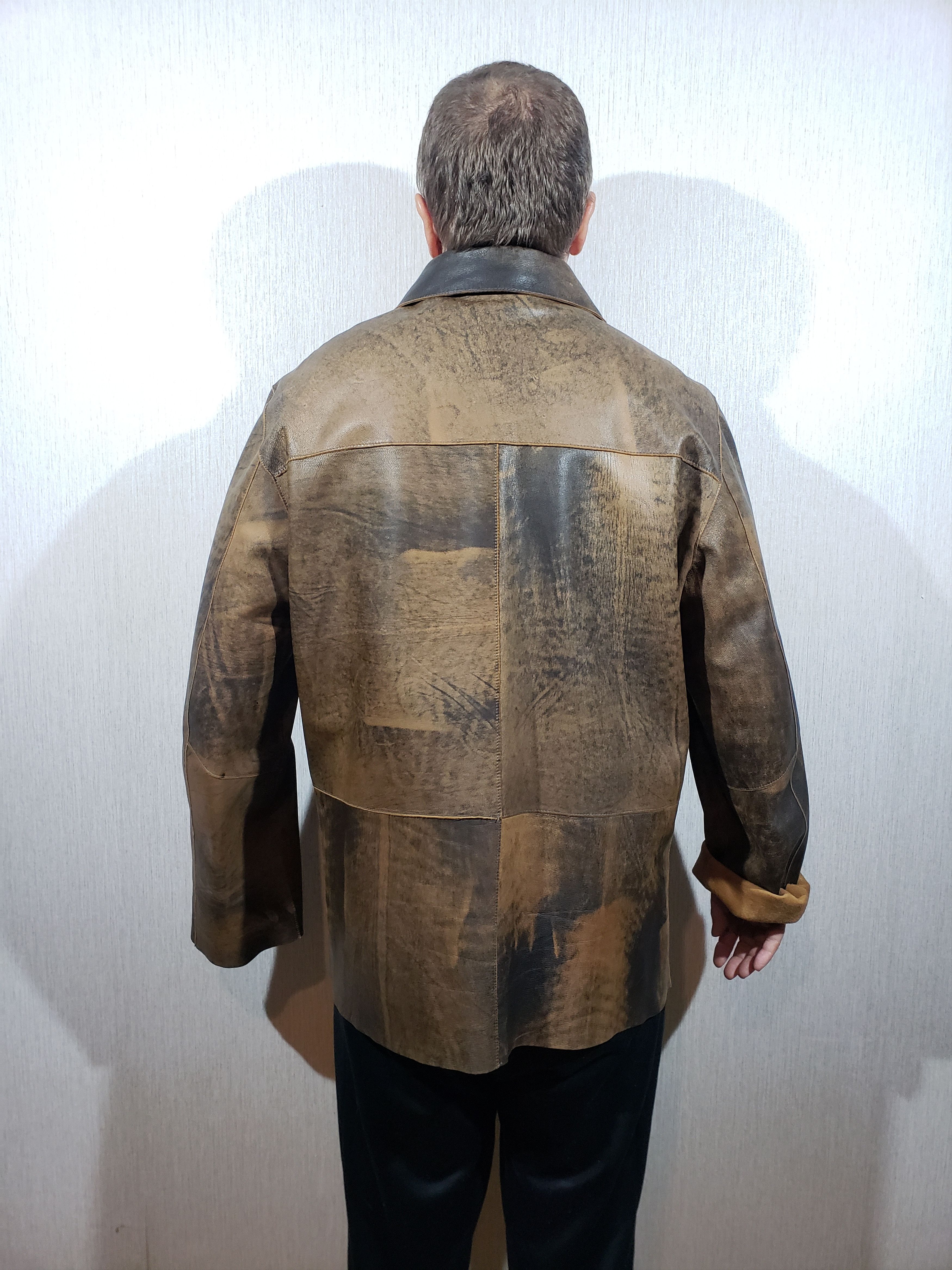 Other Double-sided men's leather shirt with a metal zipper. Size US XL / EU 56 / 4 - 2 Thumbnail