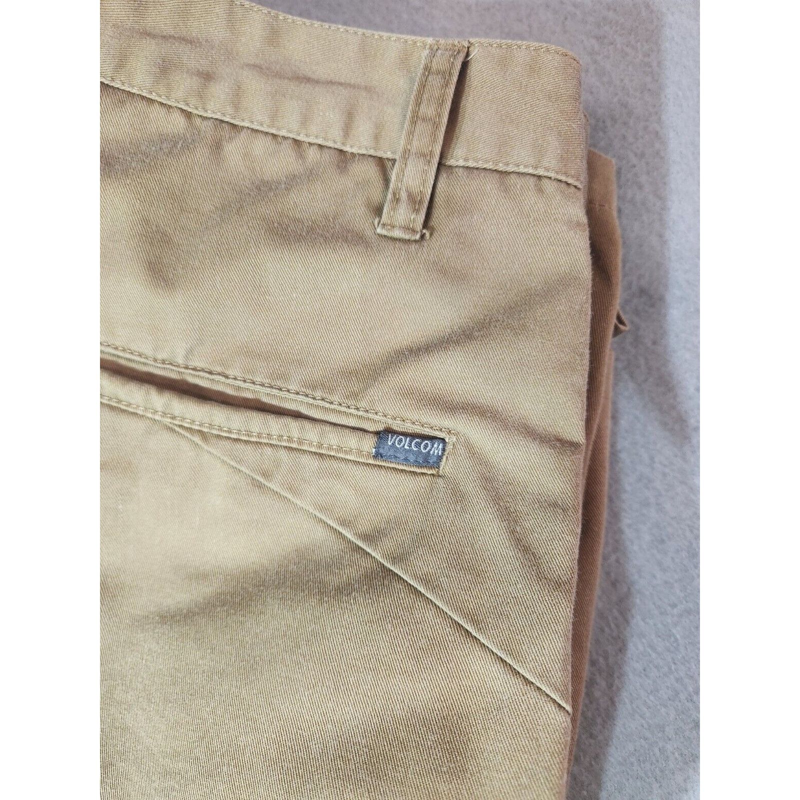 Volcom Volcom Men's Frickin Chino Shorts Size 34 Brown Skate Wear Size US 34 / EU 50 - 2 Thumbnail