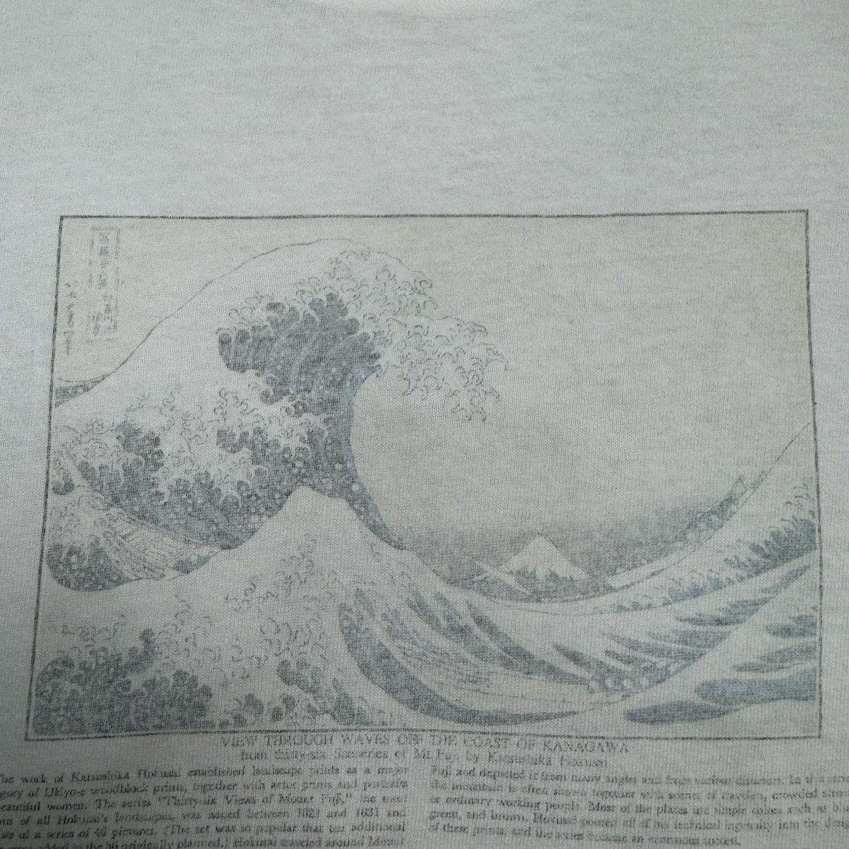 Vintage Vintage Art Katsushika Hokusai Wave off Kanagawa T-shirt Size US L / EU 52-54 / 3 - 9 Thumbnail