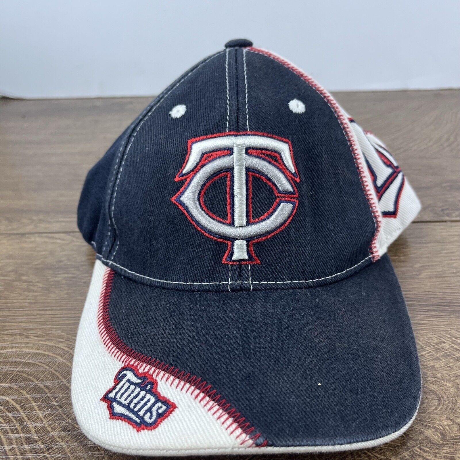 Other Minnesota Twins Blue Hat Blue MLB Twins Adjustable Hat Blue Size ONE SIZE - 3 Thumbnail
