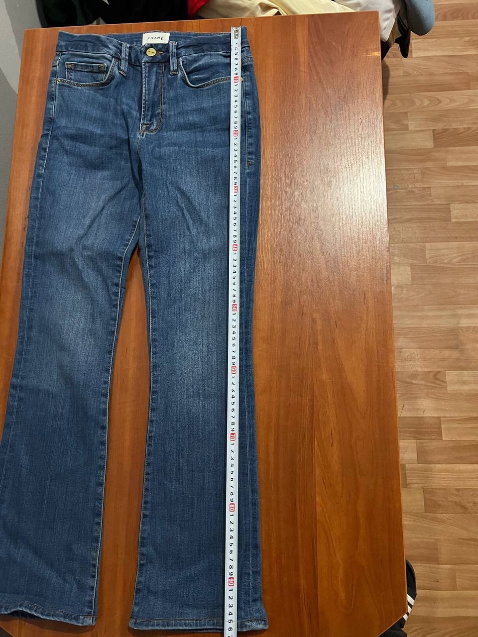 Frame $299 FRAME LE MINI ICON BOOT JEANS WOMENS SIZE 27 BLUE MID Size US 27 - 15 Thumbnail
