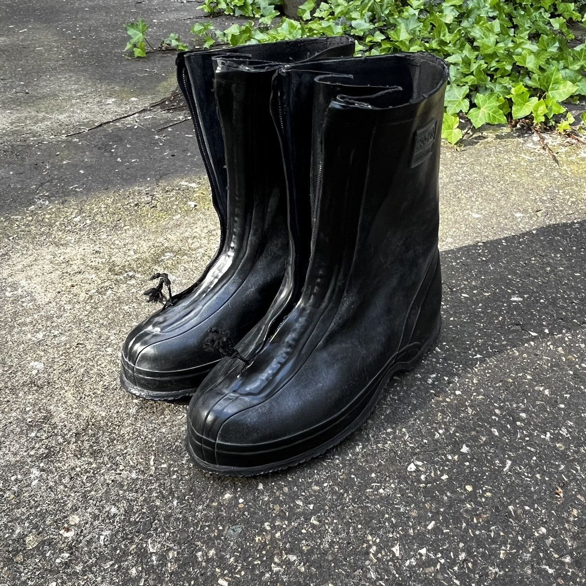 Other 80s Opium Bunny Boots Dune Rubber Combat Army Shoe Covers Size US 13 / EU 46 - 10 Thumbnail