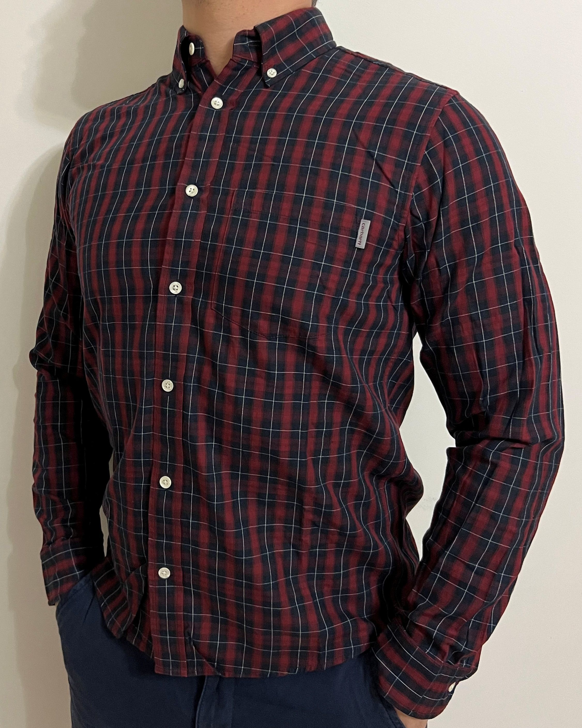 Carhartt × Carhartt Wip × Vintage VINTAGE CARHARTT WIP CHECK SHIRT Size US S / EU 44-46 / 1 - 2 Thumbnail