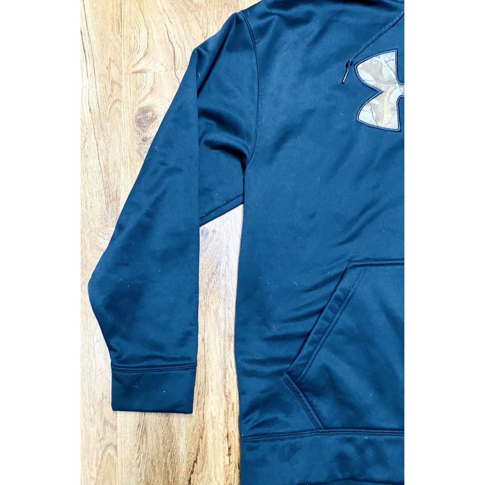 Under Armour Under Armour Mens Hoodie Pullover Camouflage Black Green Crew Neck L Large Storm Size US L / EU 52-54 / 3 - 5 Thumbnail