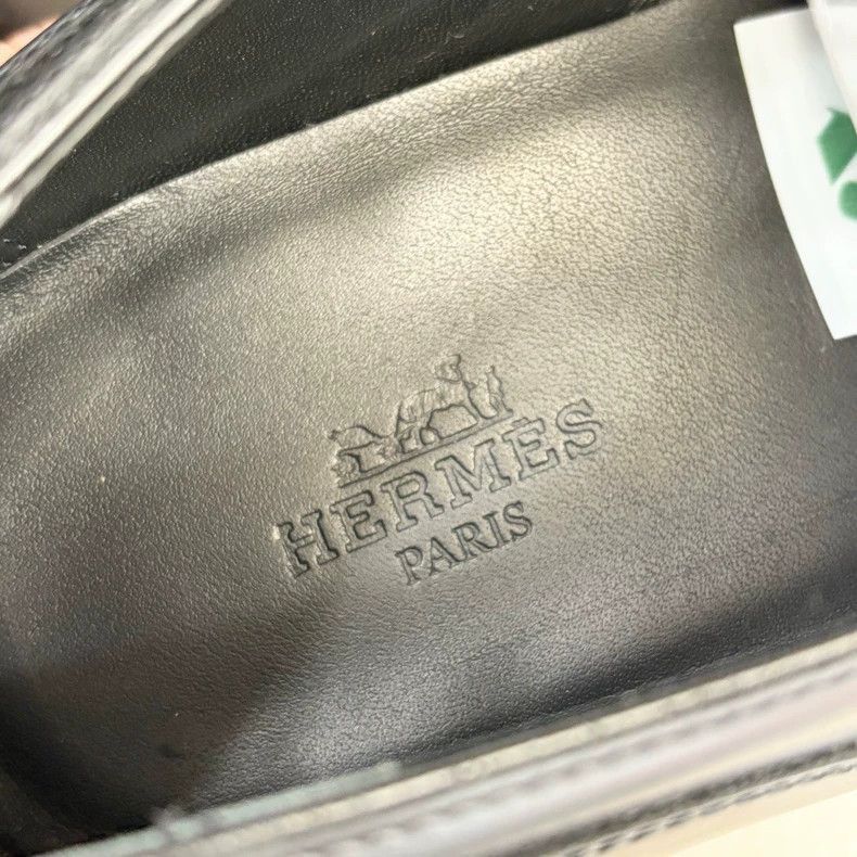 Hermes Hermes Black Silver Kelly Loafers Size 38-2506 Size US 8 / IT 38 - 5 Thumbnail