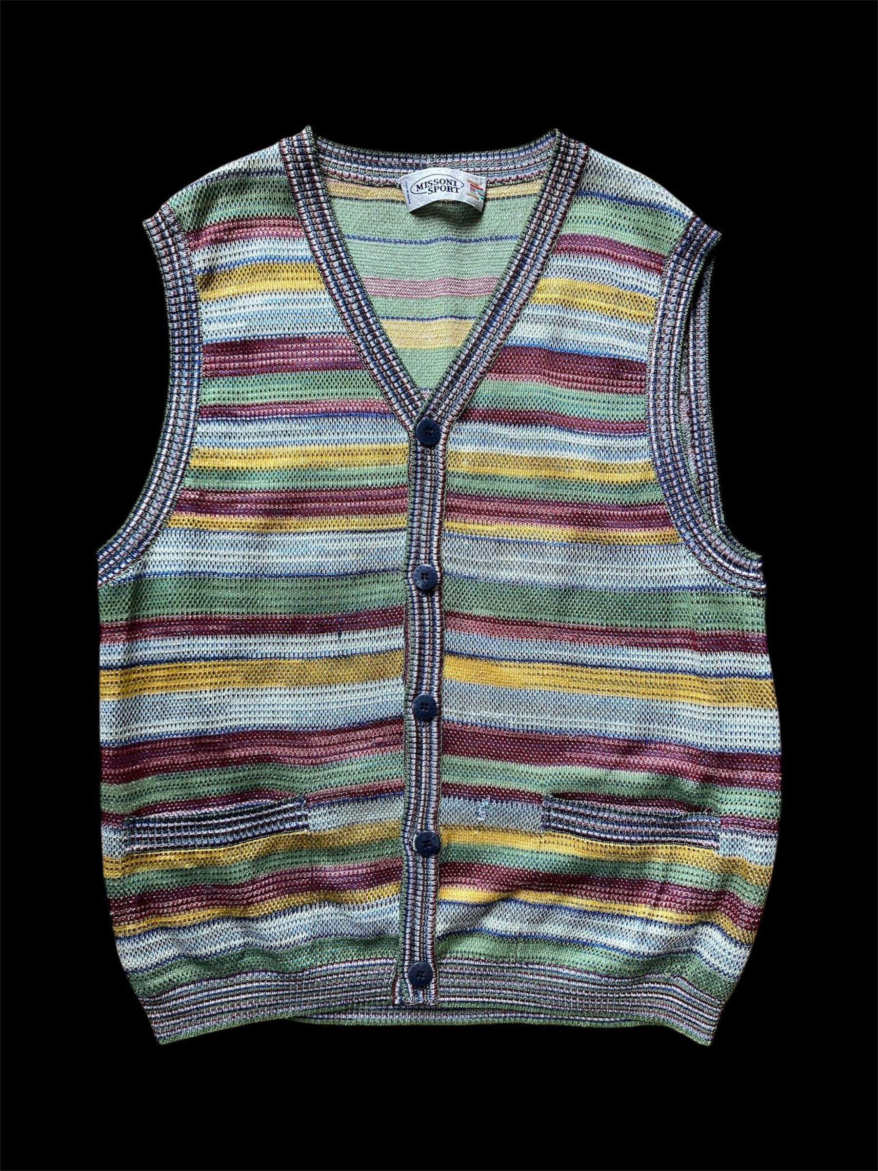 Designer × Missoni Vintage Missoni Sport knit Vest Cardigan Size US S / EU 44-46 / 1 - 1 Thumbnail