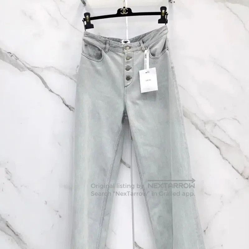 Dior Dior Gray Cotton Women's Jeans . Size 25" / US 0 / IT 36 - 1 Thumbnail