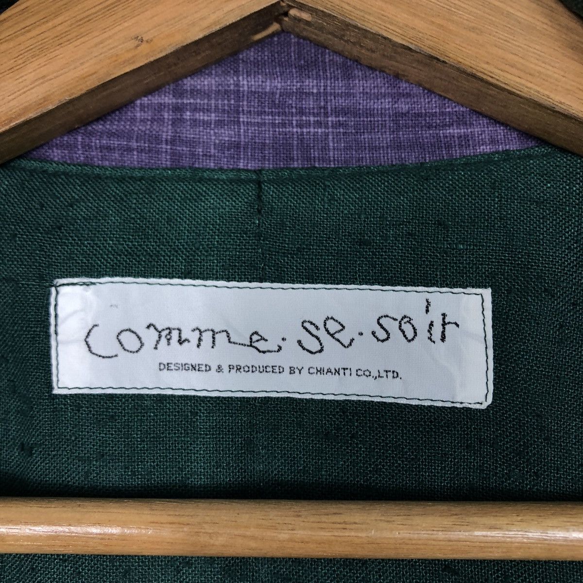 Issey Miyake 📌Rich Green Vintage Jacket Comme Se Soir Buckle Size US M / EU 48-50 / 2 - 19 Thumbnail