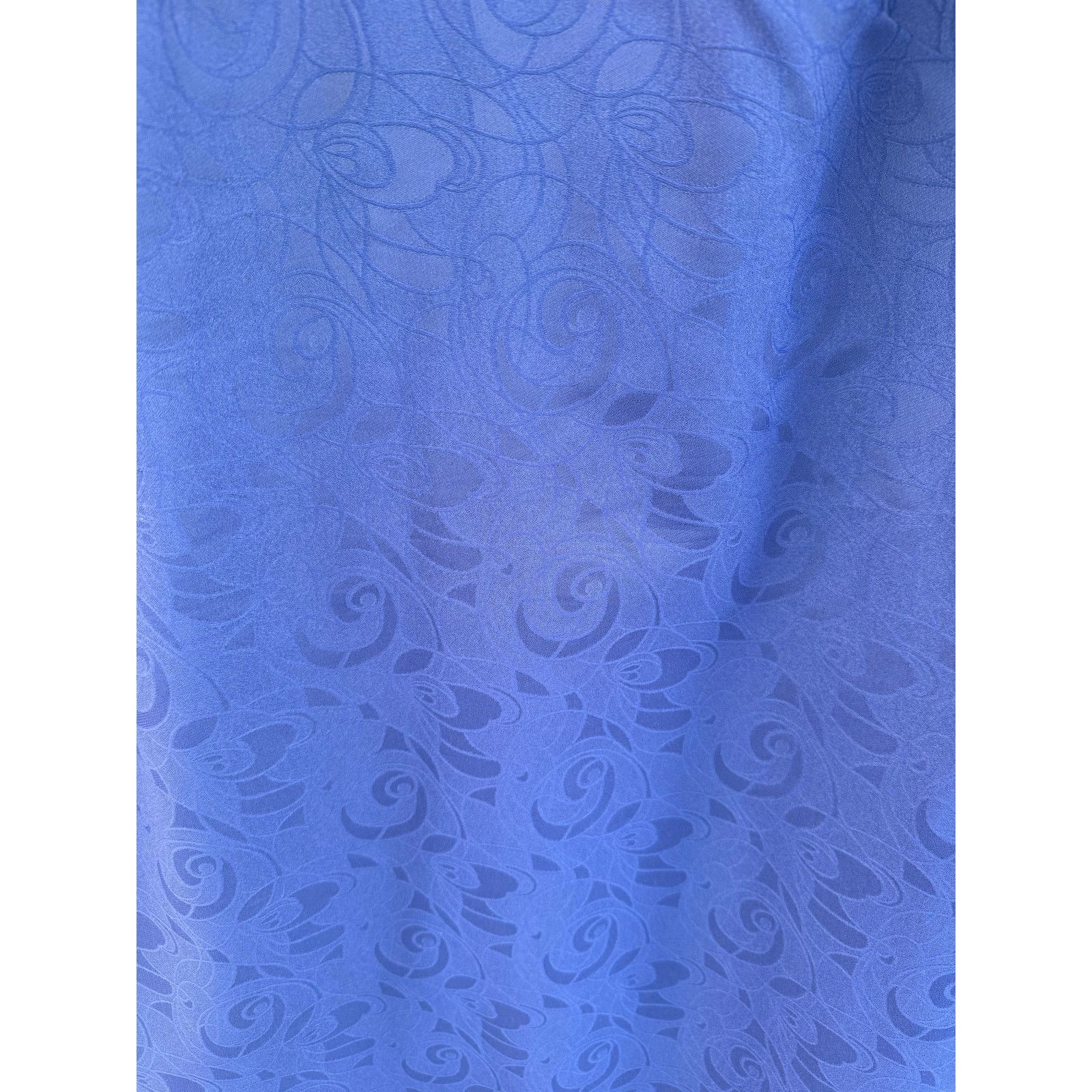Vintage Vintage Navy Blue Embossed Silver Sequin Maxi Dress Large Size L / US 10 / IT 46 - 6 Thumbnail