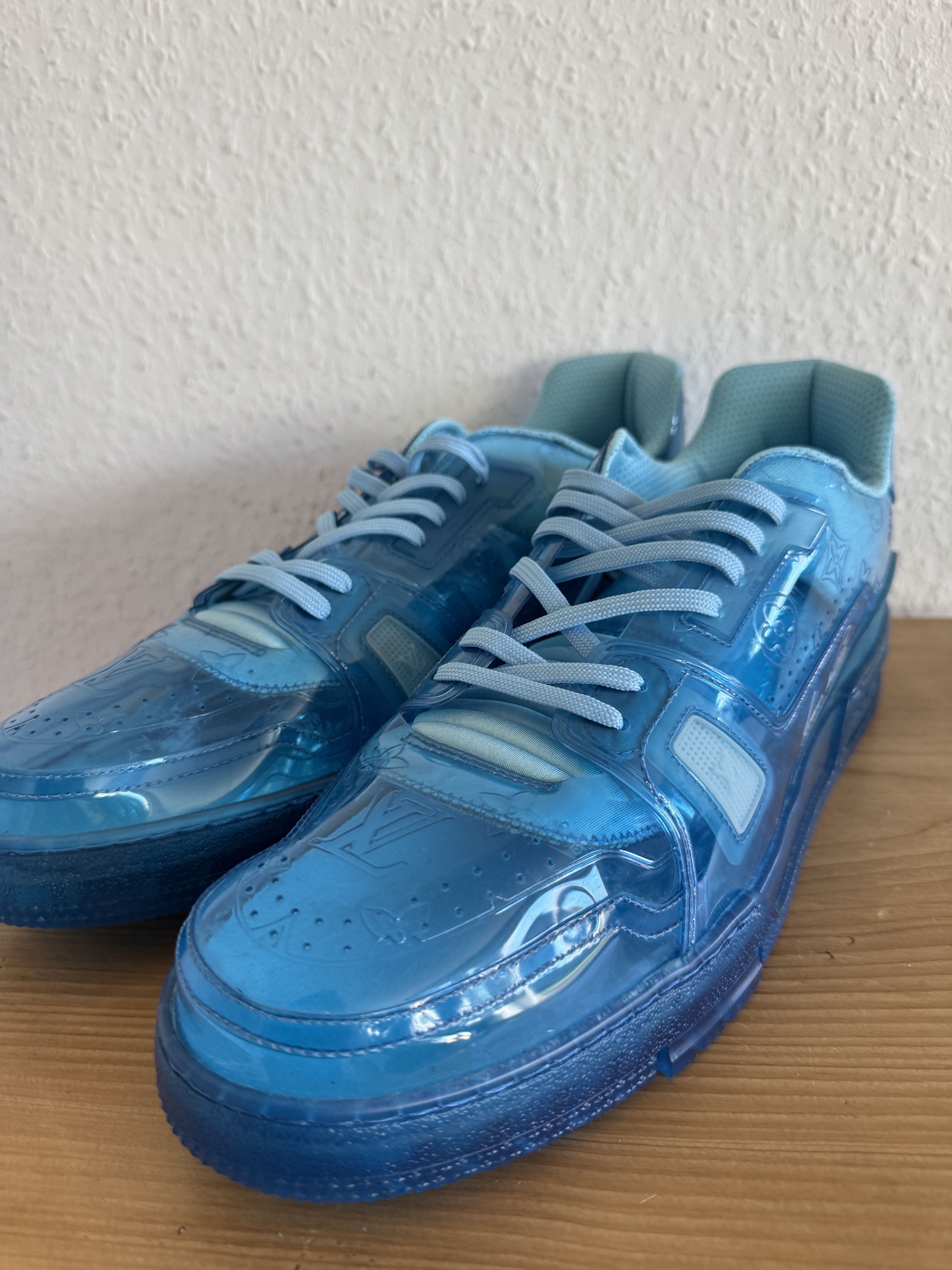 Louis Vuitton Transparent blue LV Trainer Size US 13 / EU 46 - 3 Thumbnail