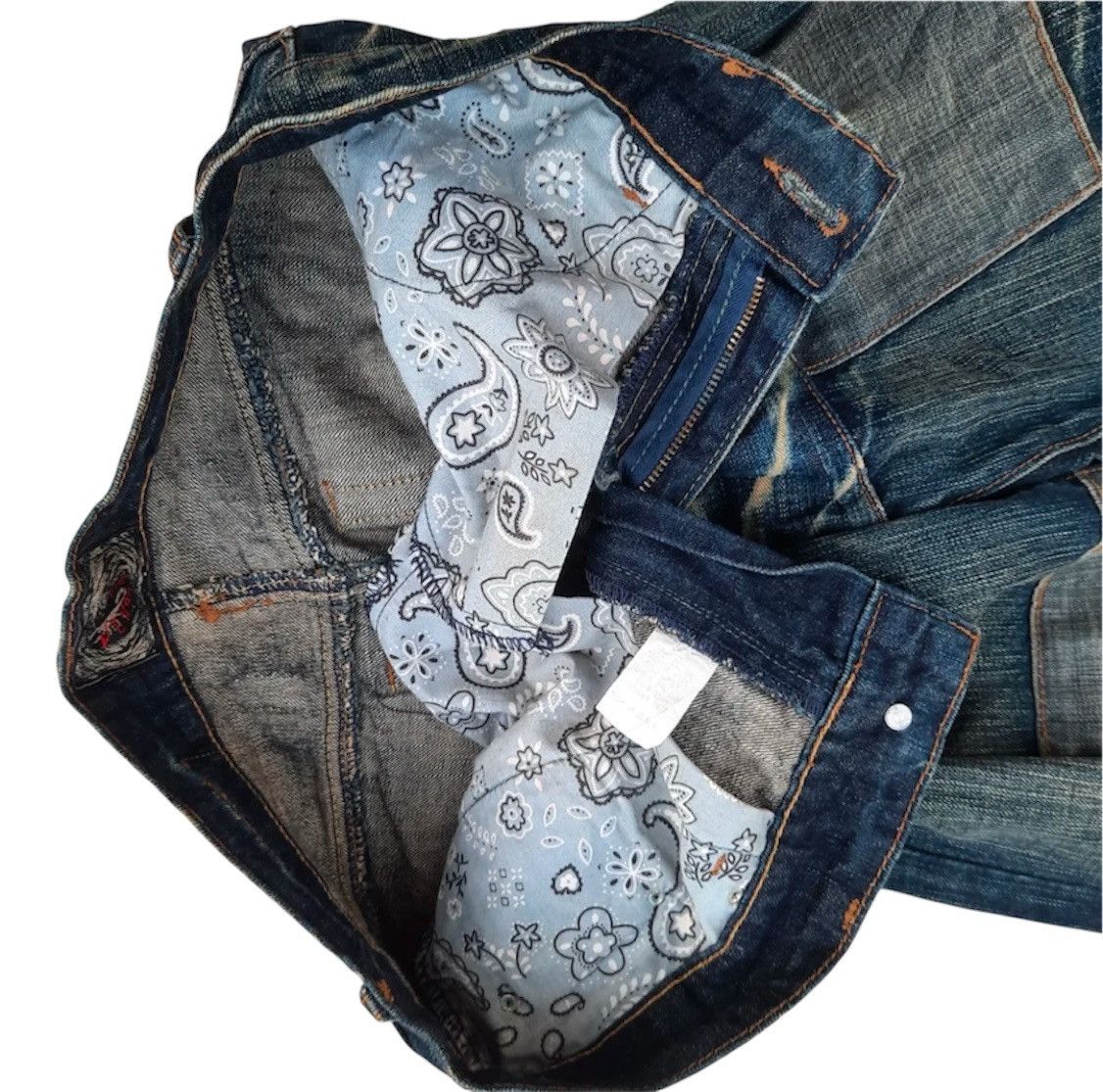 If Six Was Nine Flared Pure Venom horsehide patchwork jeans Size US 30 / EU 46 - 5 Thumbnail