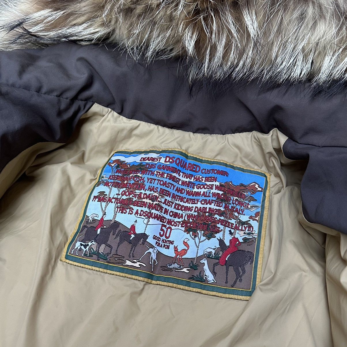 Beauty Beast Rare 2007 Dsquared 2 Racoon Real Fur Alaska Down Jacket Size US M / EU 48-50 / 2 - 8 Thumbnail