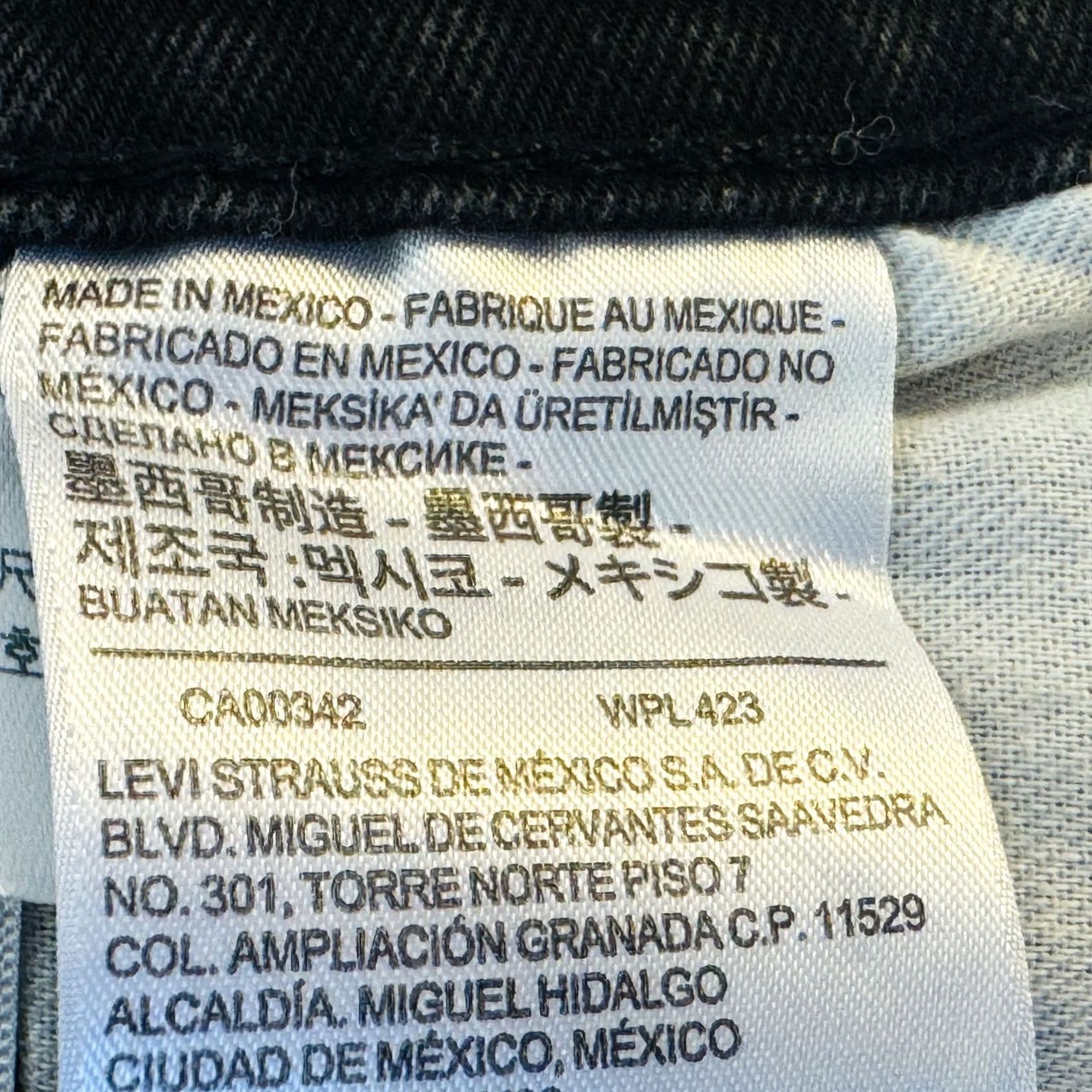 Levi's Levi's 512 Jeans Slim Tapered Black Dark Wash Mens 28x28 Denim Stretch Zip Fly Pockets Size US 28 / EU 44 - 4 Thumbnail