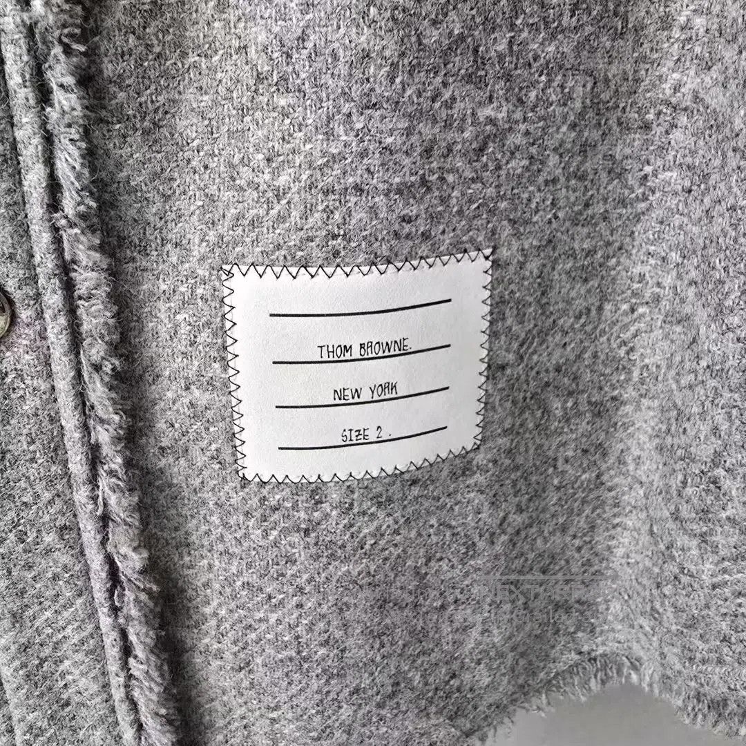 Thom Browne Thom Browne Black and Grey Color-Block Fringe Patchwork Wo Size US M / EU 48-50 / 2 - 3 Thumbnail