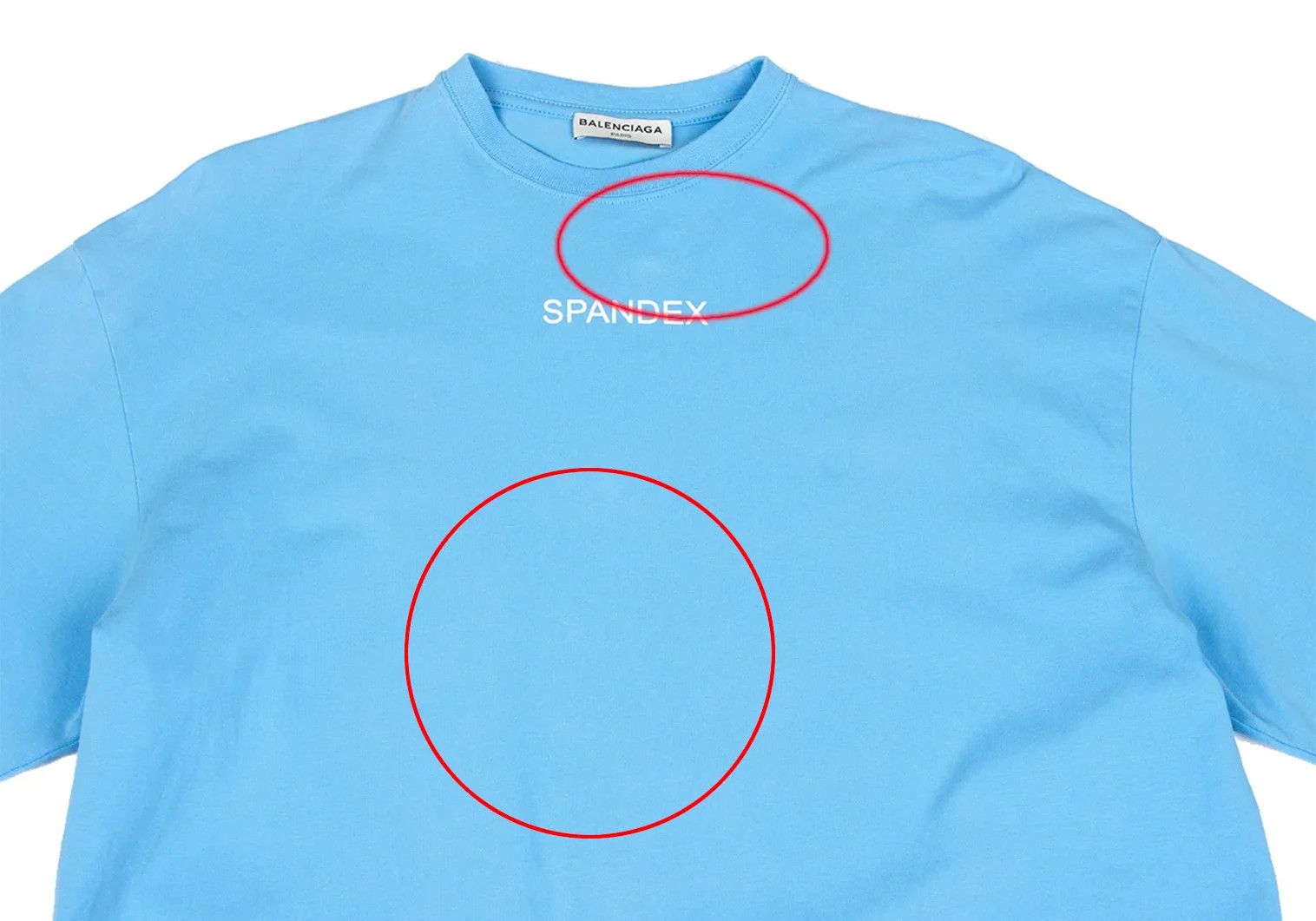 Balenciaga Spandex Logo Print Cutso in Light Blue Size S Size US S / EU 44-46 / 1 - 2 Thumbnail