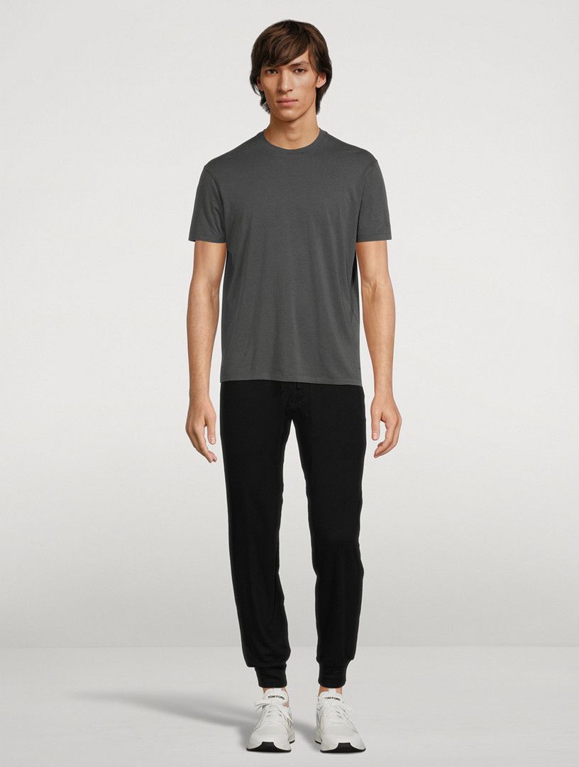 Tom Ford o1y0425 Crewneck T-Shirt in Dark Grey Size US M / EU 48-50 / 2 - 5 Thumbnail