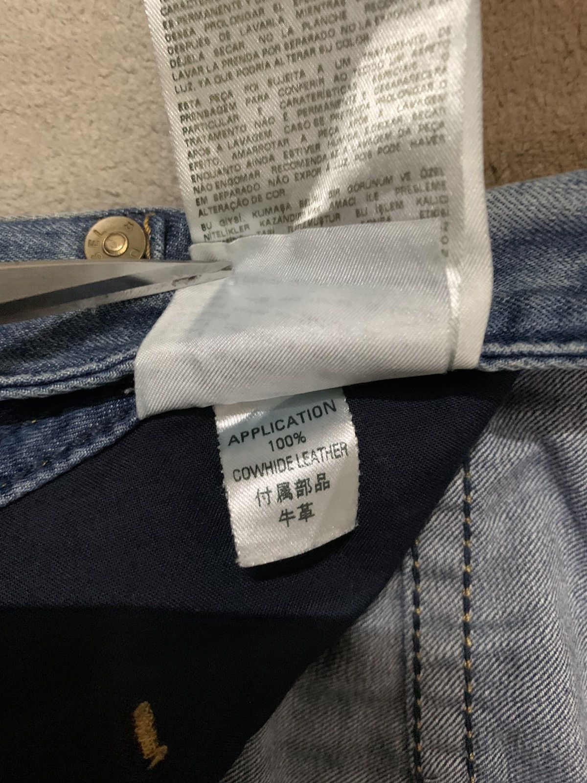 Diesel Diesel Blue Eyecons 2016/2Edition Blue Wash Distressed Jeans Size US 32 / EU 48 - 22 Thumbnail