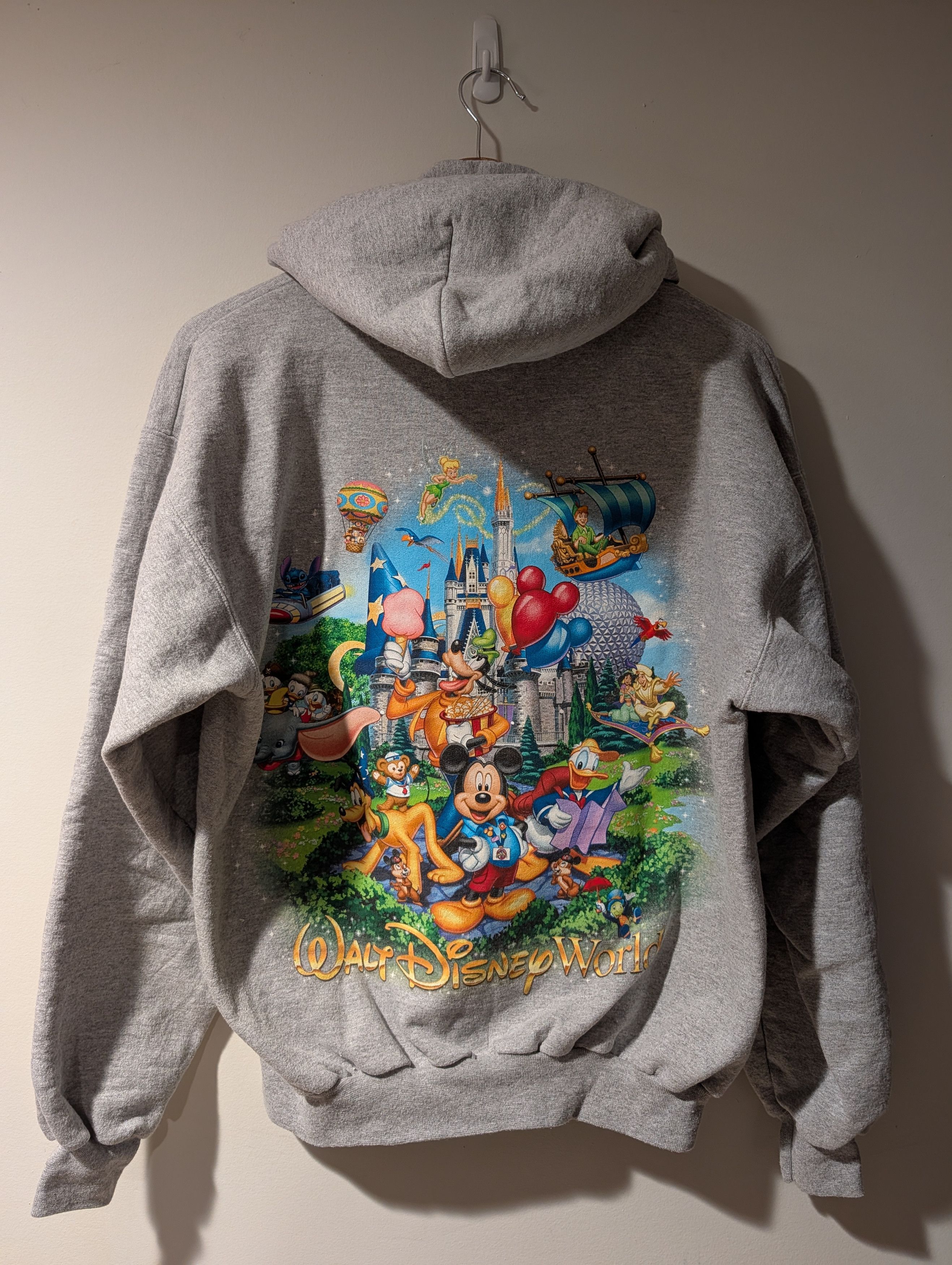 Disney Vintage Y2K Walt Disney World Zip Up Hoodie by Hanes Size US M / EU 48-50 / 2 - 1 Thumbnail