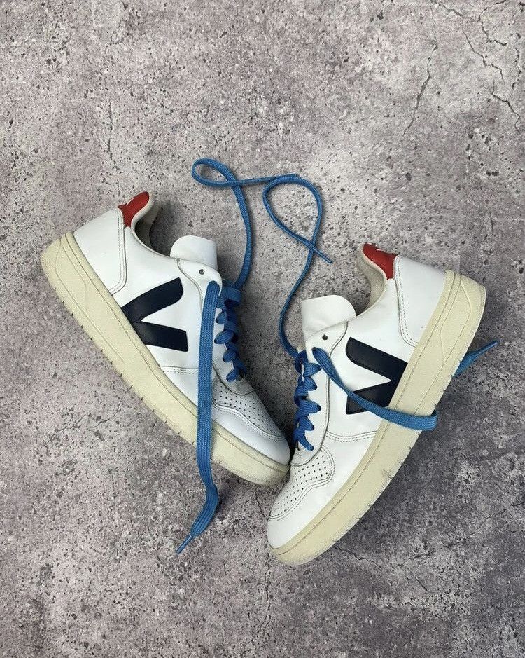 Japanese Brand Vintage White Veja Leather Shoes Sneakers Japanese Y2K Size US 8 / EU 41 - 8 Thumbnail