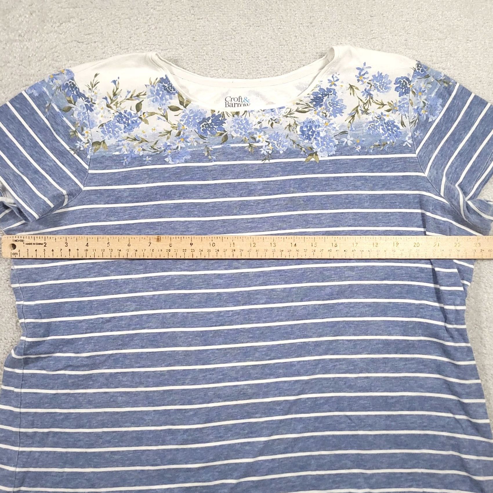 Croft & Barrow Croft & Barrow Shirt Womens XXL Blue Short Sleeve Pullover Casual Knit Blouse Mens? Size XXL / US 16-18 / IT 52-54 - 3 Thumbnail