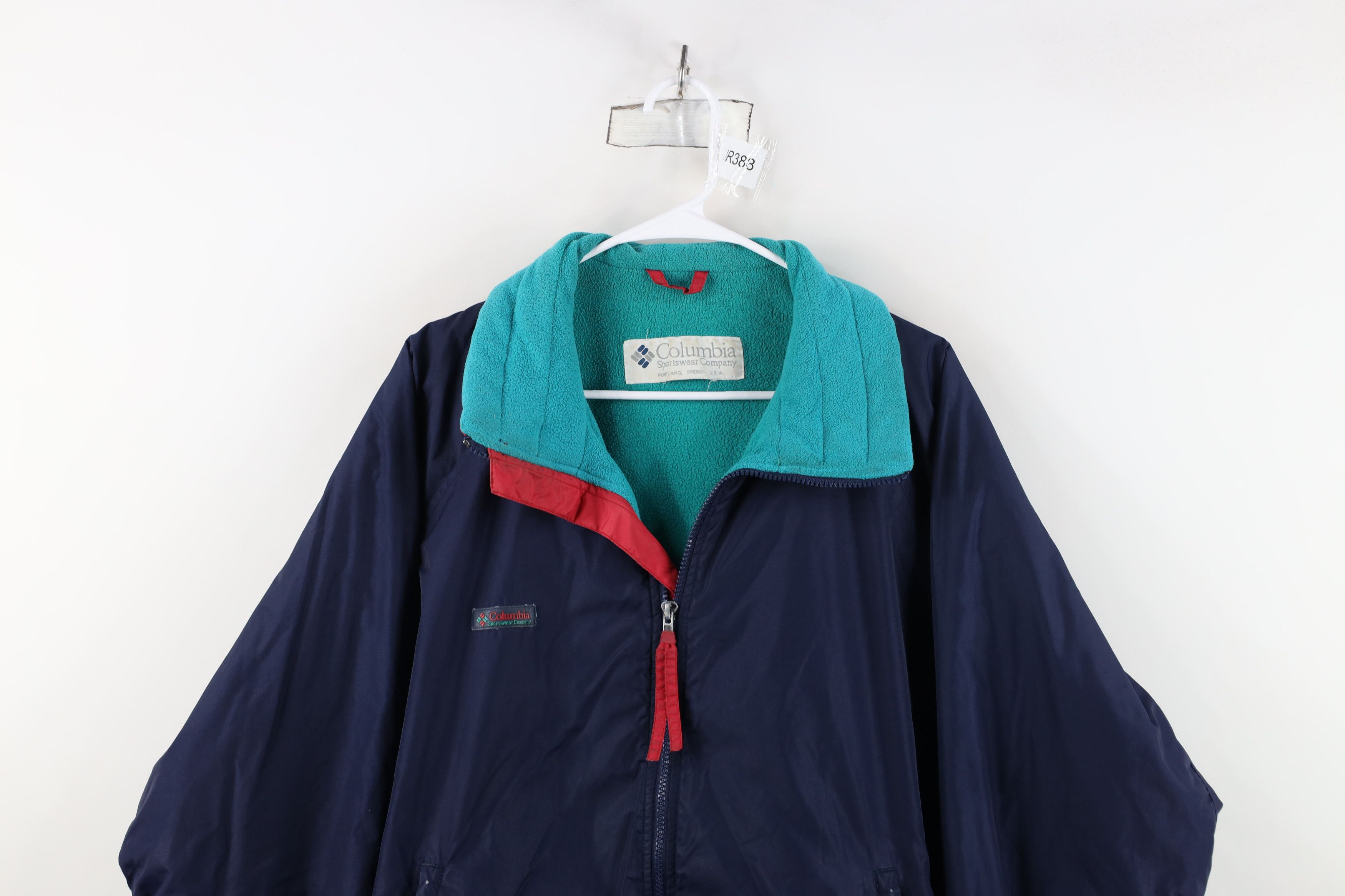 Columbia Vintage 90s Columbia Fleece Lined Full Zip Bomber Jacket Size US XXL / EU 58 / 5 - 2 Thumbnail
