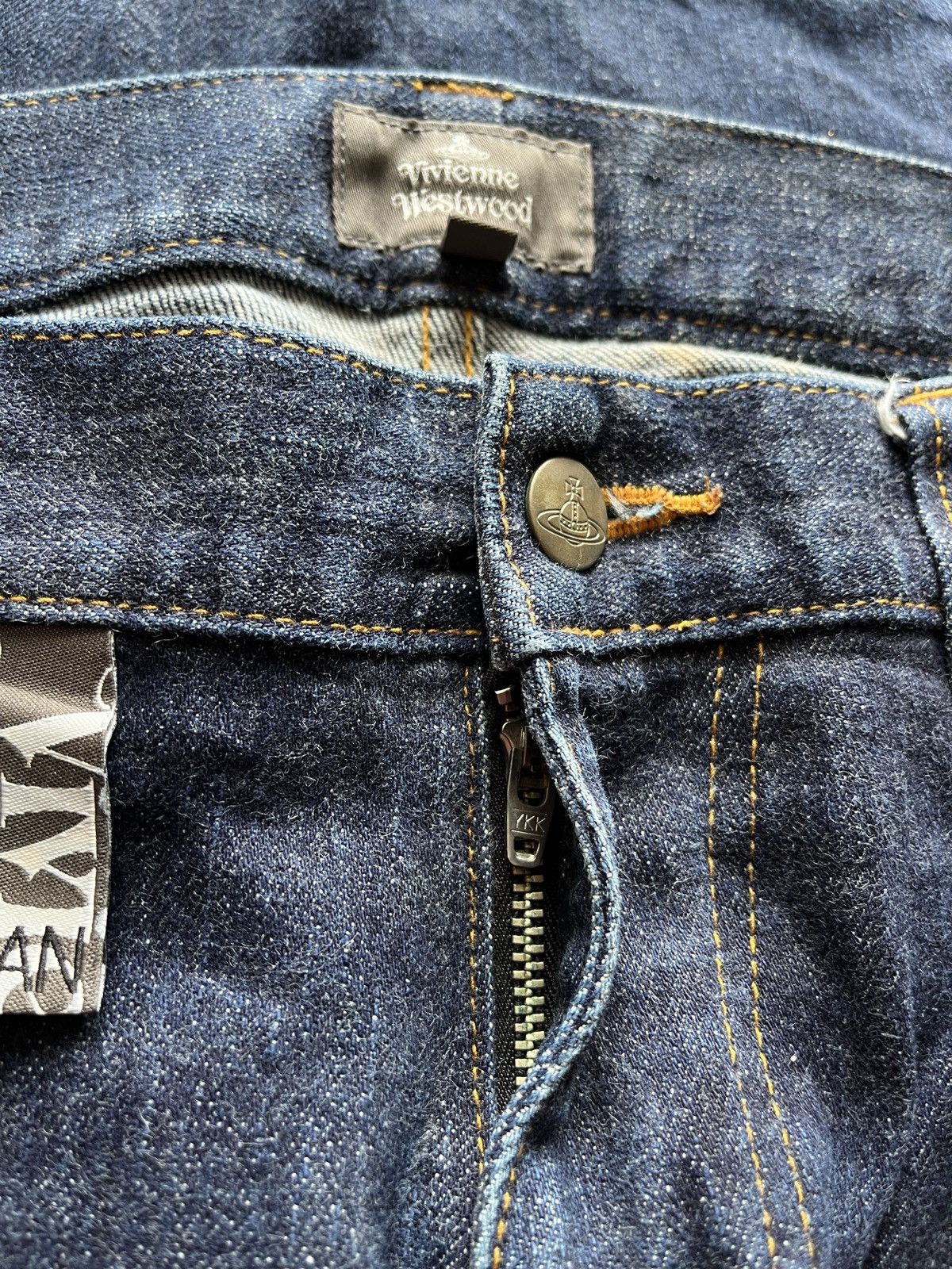 Vivienne Westwood 2000s VIVIENNE WESTWOOD Man Embroidered Denim Pants Size US 34 / EU 50 - 11 Thumbnail
