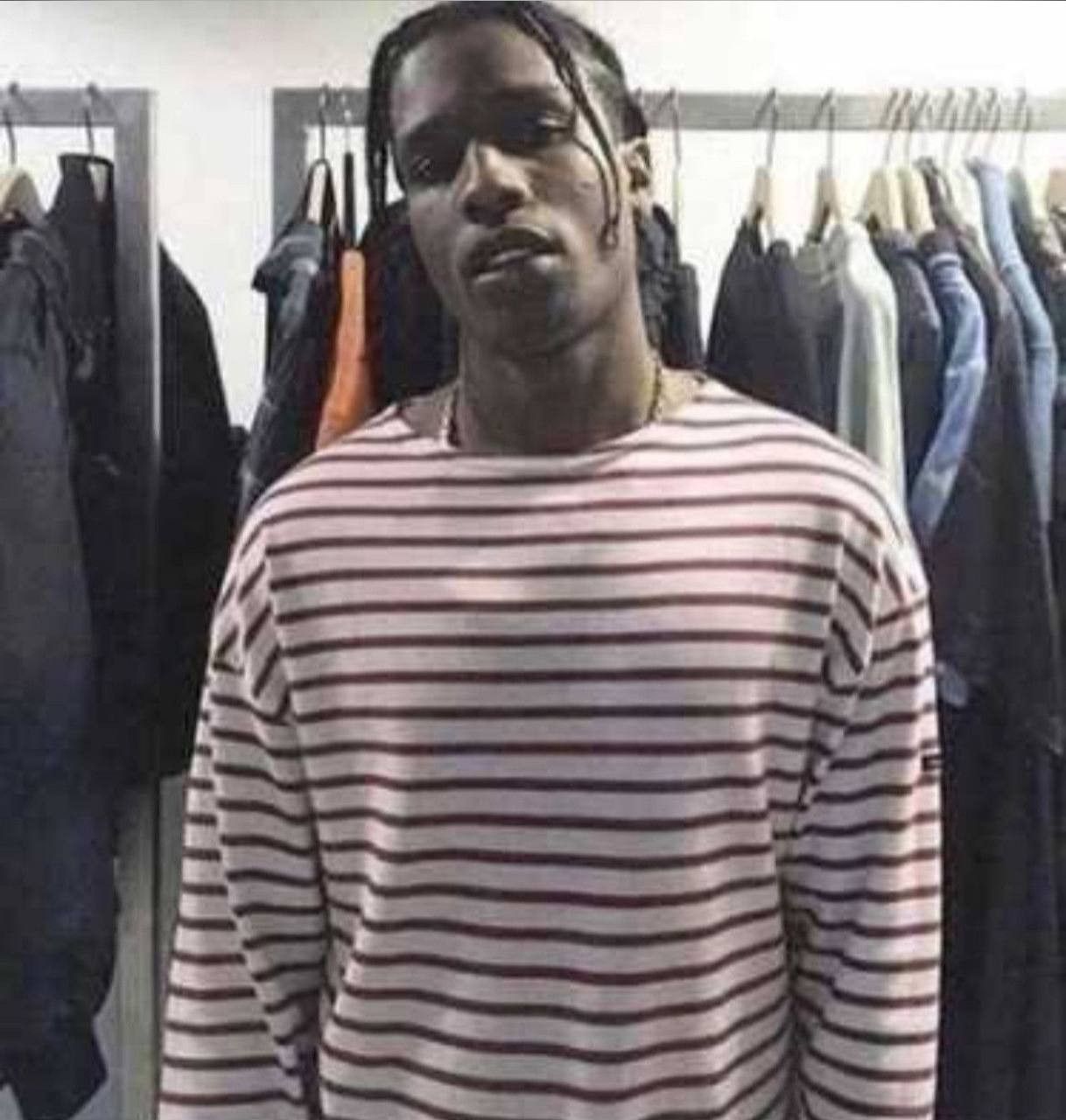 Saint James Asap Rocky Long Sleeve Stripes T-Shirt, Men's