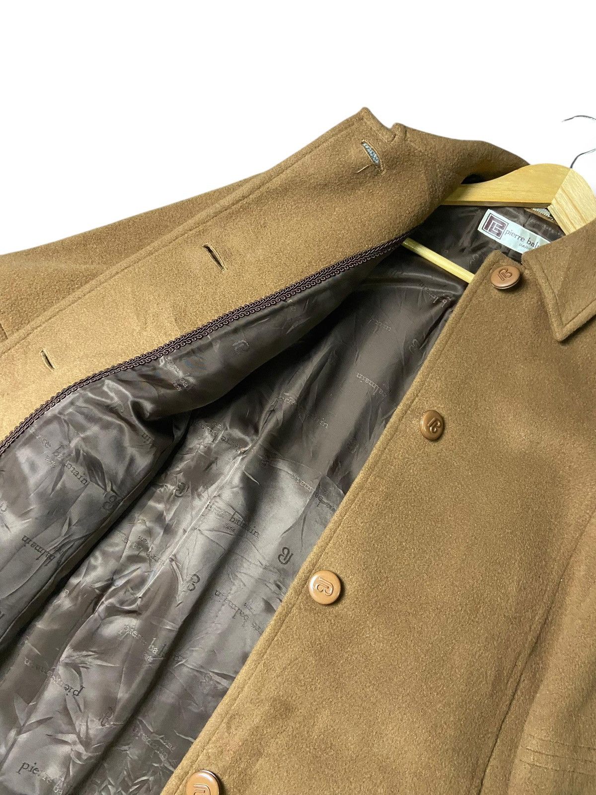 Designer × Pierre Balmain × Vintage Vintage PIERRE BALMAIN Wool Long Coat (133) Size US XXS / EU 40 - 4 Thumbnail