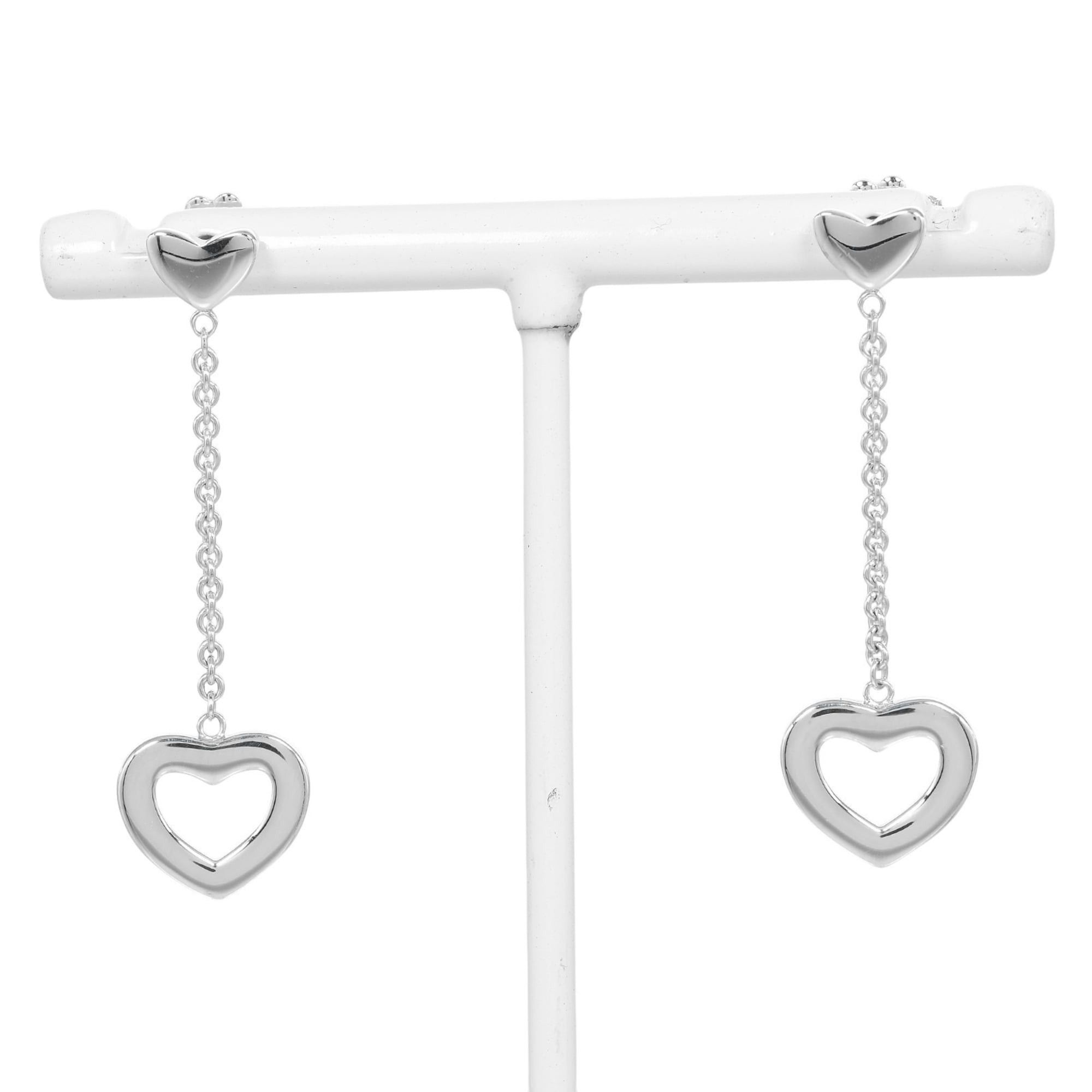 Tiffany & Co. Tiffany earrings heart link drop silver 925 approx. 3.9g TIFFANY & Co. Size ONE SIZE - 1 Thumbnail