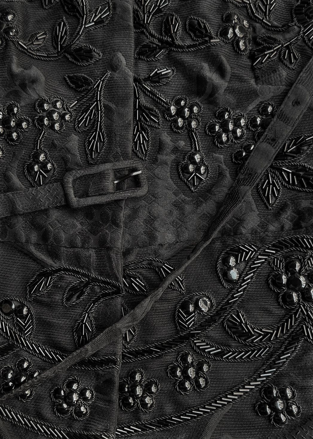 Valentino Valentino Black Beaded Bustier Top Size M / US 6-8 / IT 42-44 - 9 Thumbnail