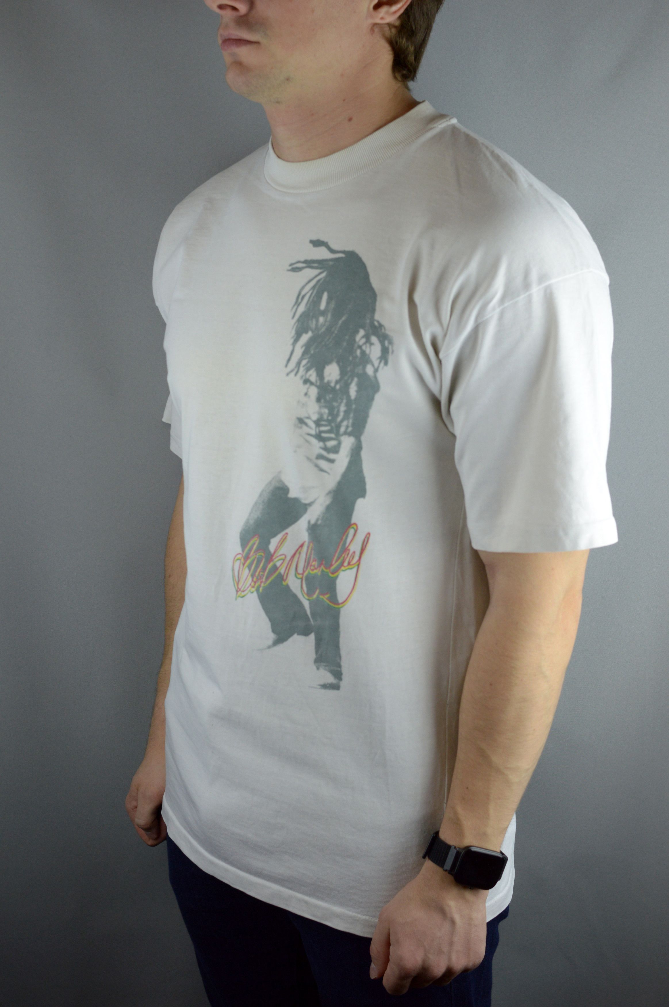 Bob Marley × Vintage Vintage Bob Marley Exodus 90s t shirt Size US XL / EU 56 / 4 - 3 Thumbnail