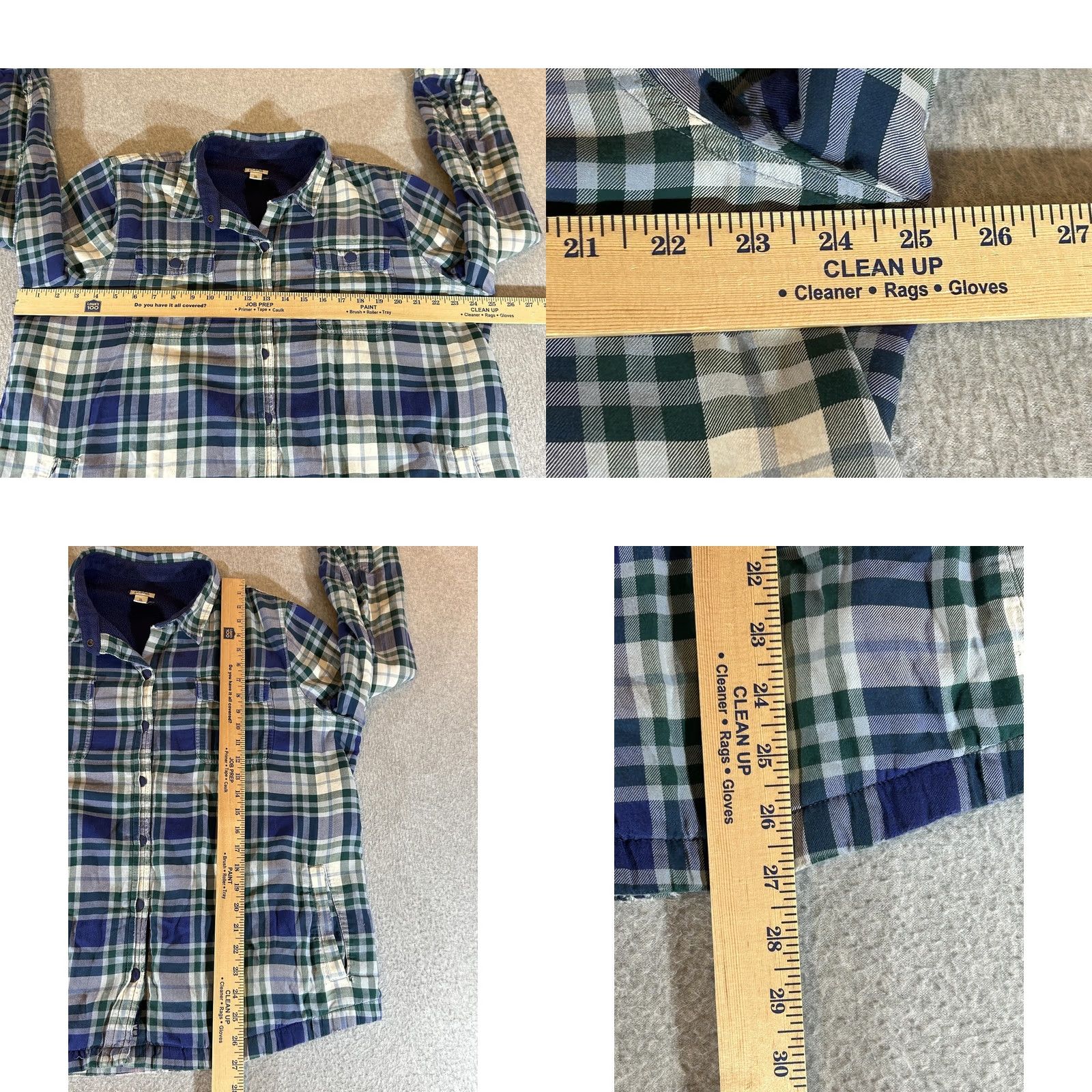 Vintage VINTAGE LL Bean Flannel Womens XL Shacket Jacket Snap Fleece Lined Distressed Outdoor Size XL / US 12-14 / IT 48-50 - 8 Thumbnail