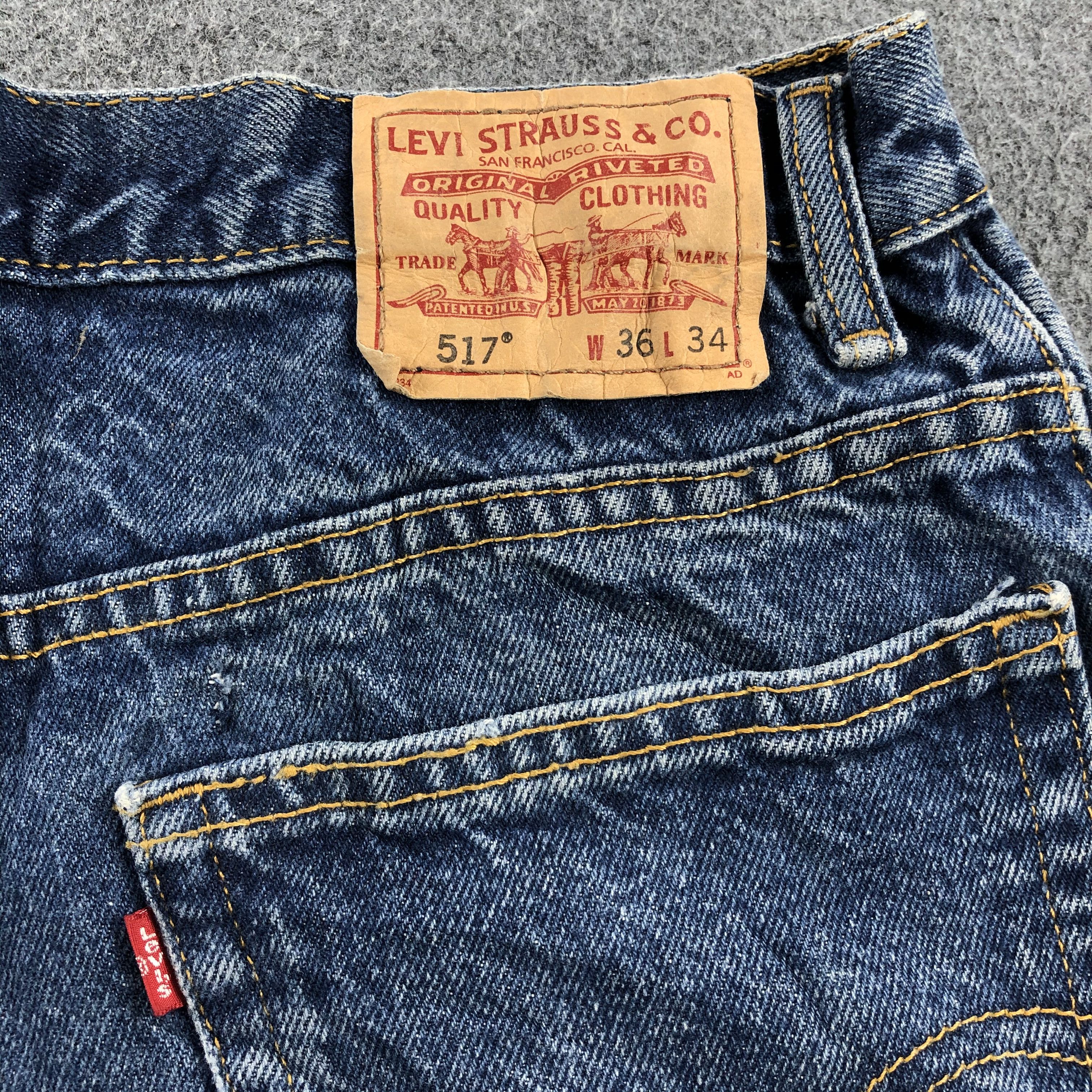 Levi's Faded Blue Vintage Levis 517 Jeans Flared Denim-J1006 Size US 34 / EU 50 - 5 Thumbnail